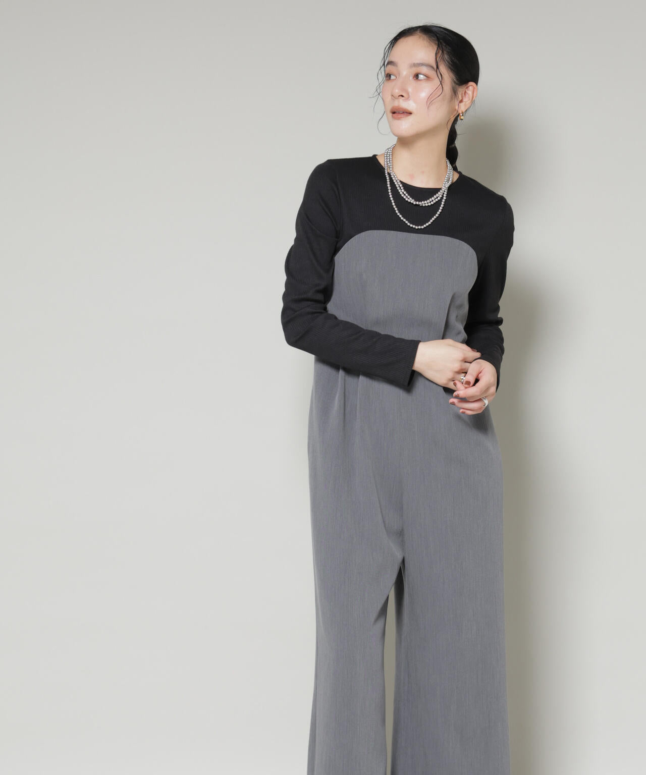 リブトップドッキングスーチングオールインワン 6695219328