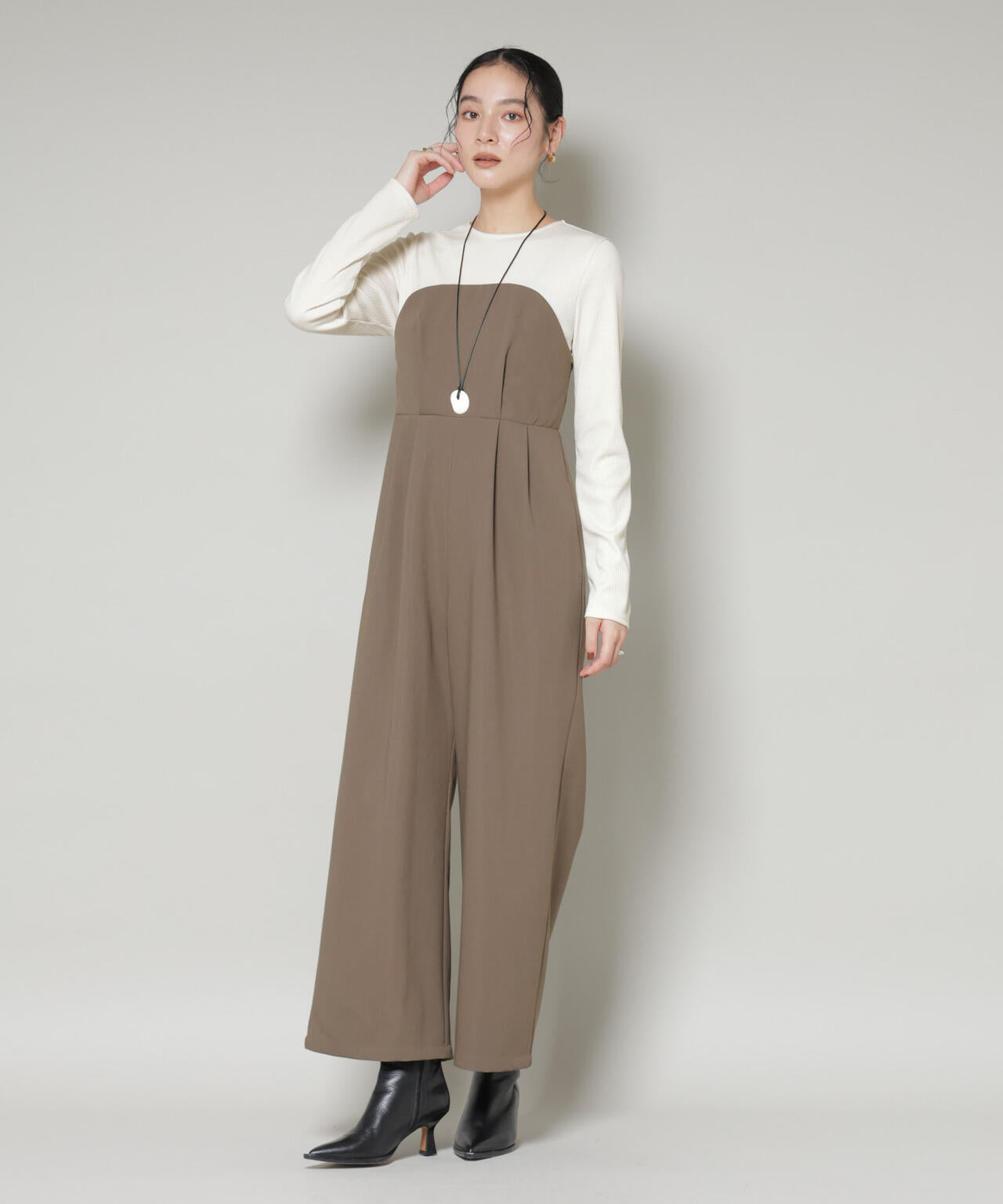 リブトップドッキングスーチングオールインワン 6695219328