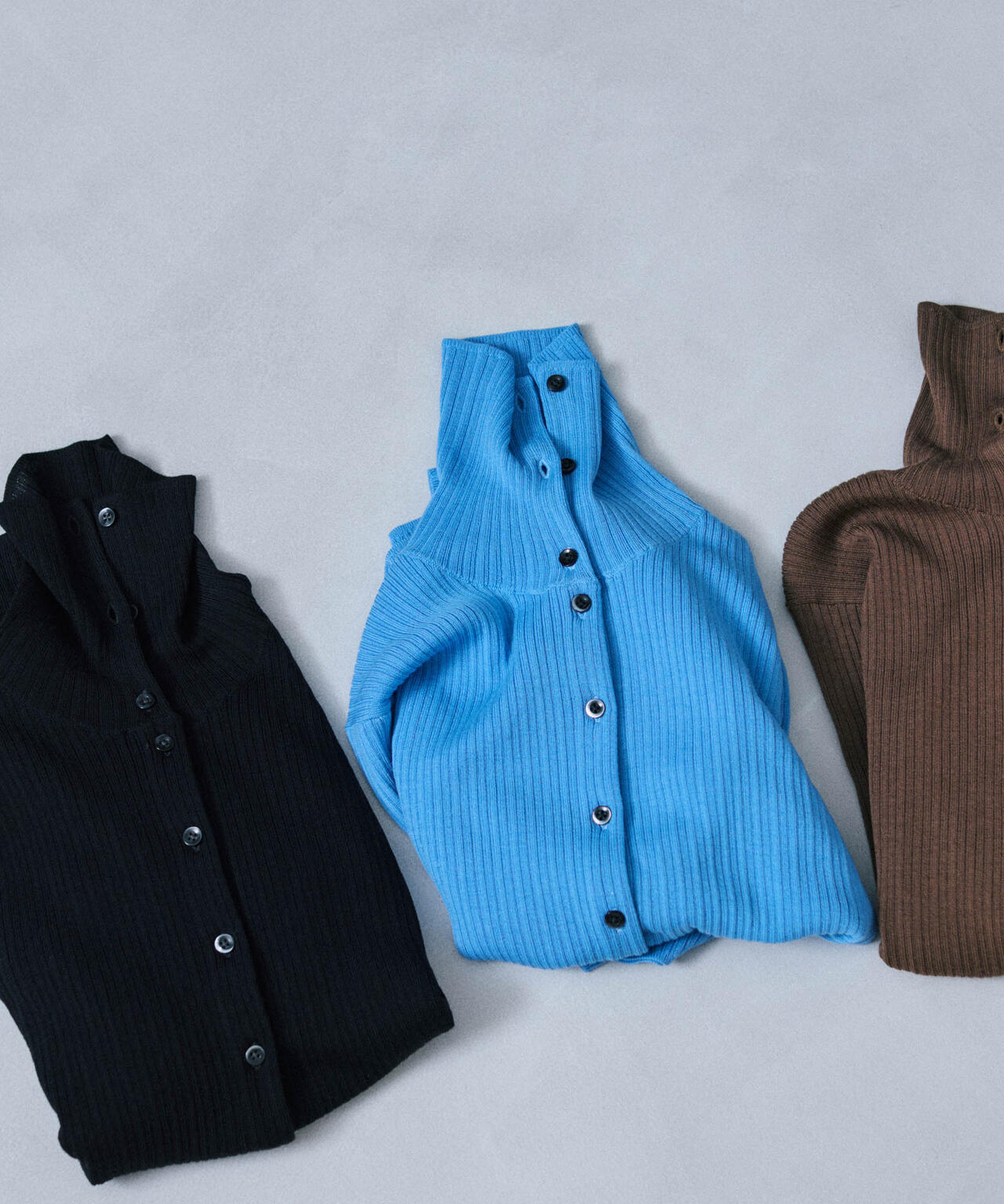 毛玉レスニット3wayリブタートルトップス 6695222304