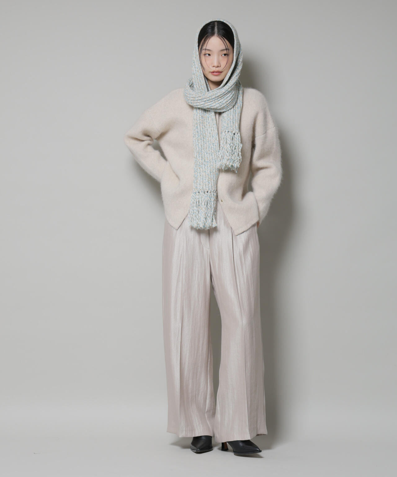 ウォッシャブルフォックスリバーニットジャケット 6695222306