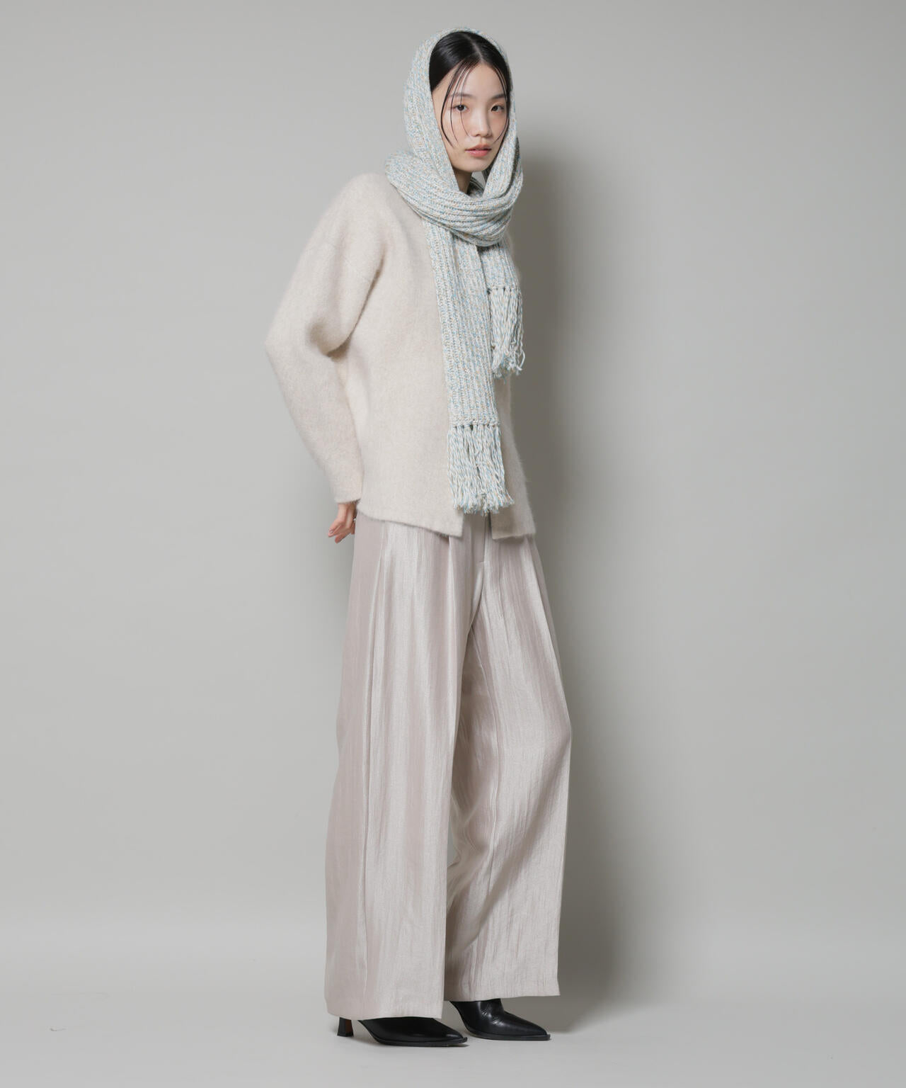 ウォッシャブルフォックスリバーニットジャケット 6695222306