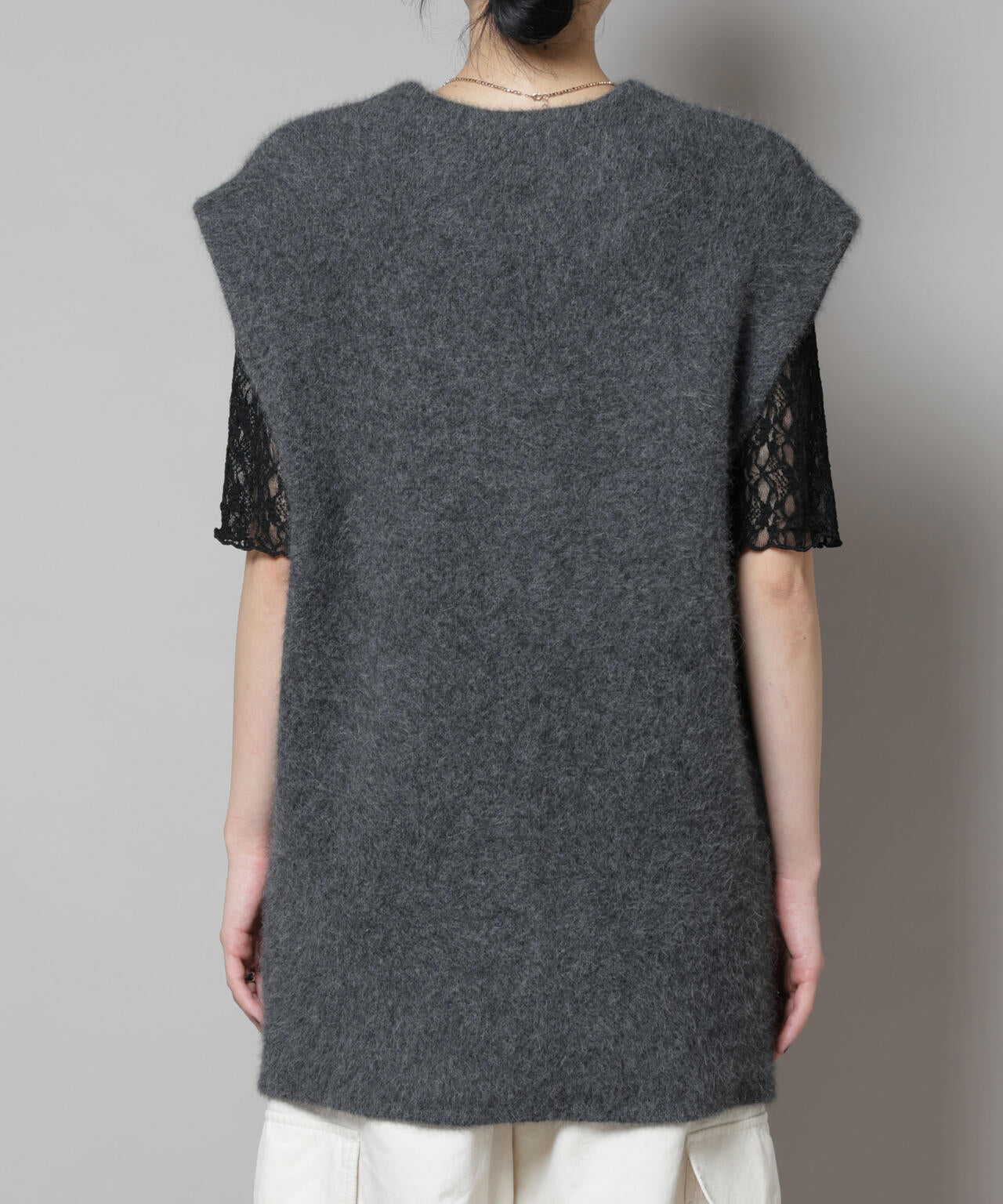 ウォッシャブルフォックスリバーニットジレ 6695222307