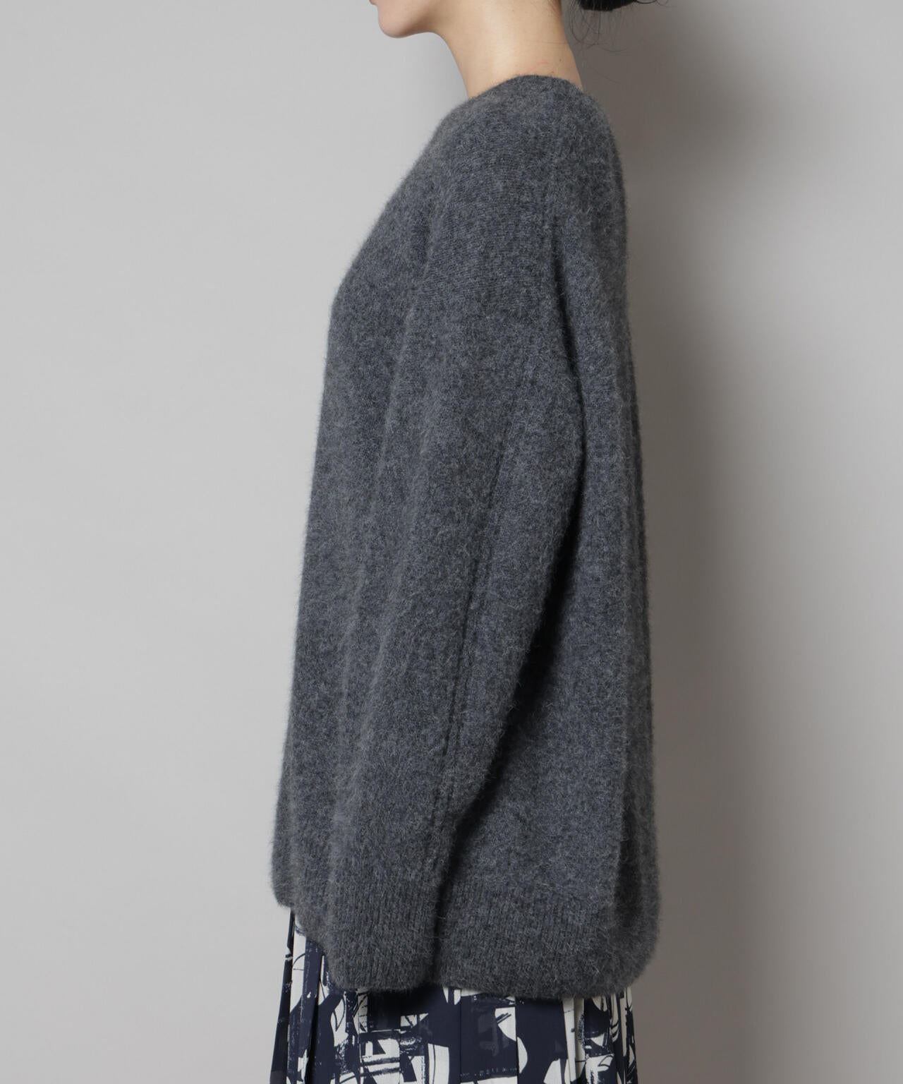 ウォッシャブルフォックスクルーワイドニットプルオーバー 6695222309