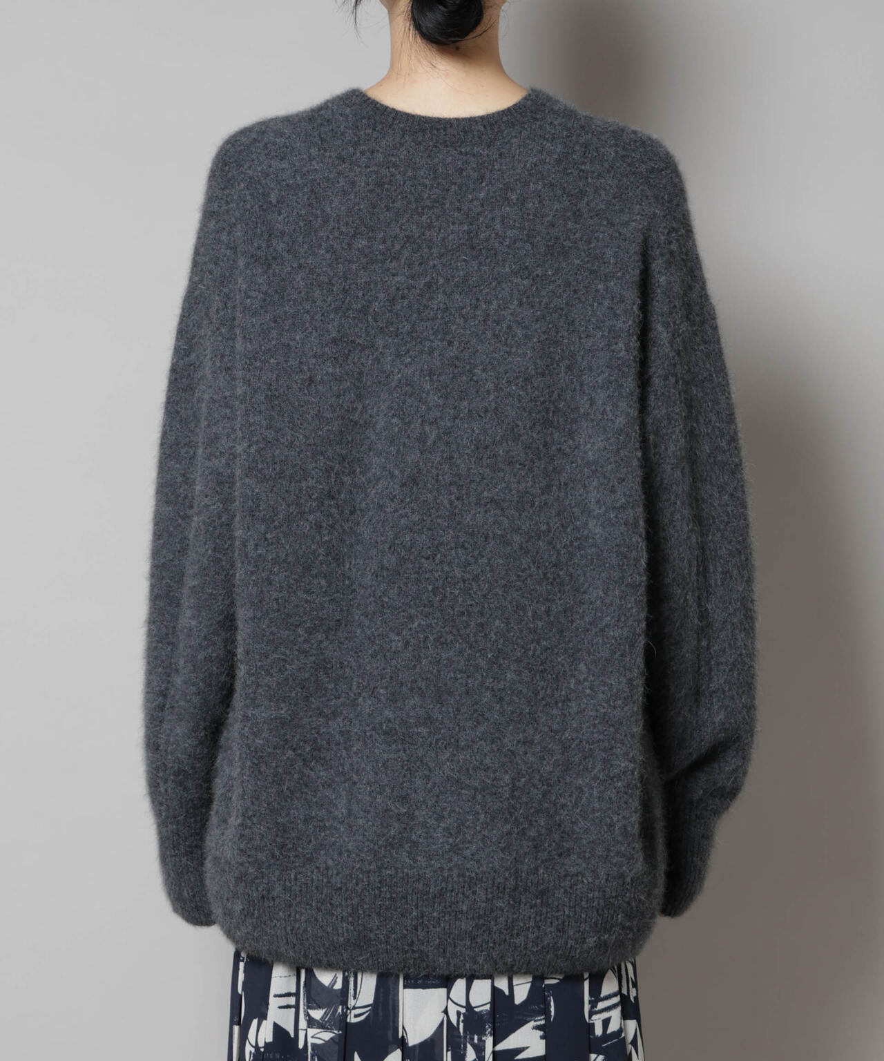 ウォッシャブルフォックスクルーワイドニットプルオーバー 6695222309