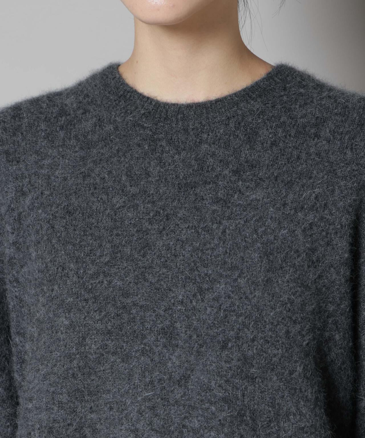 ウォッシャブルフォックスクルーワイドニットプルオーバー 6695222309