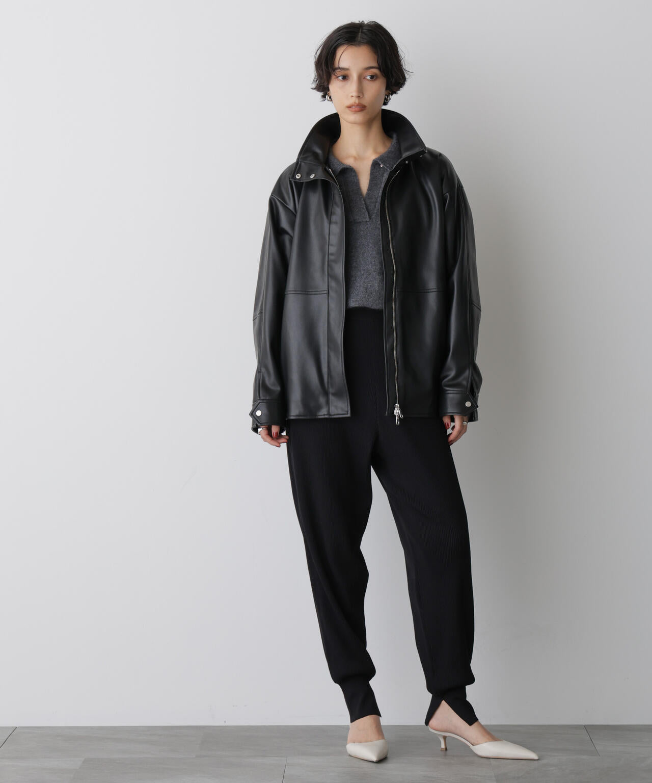 「STEVELOUR」裾リブニットパンツ 6695222332