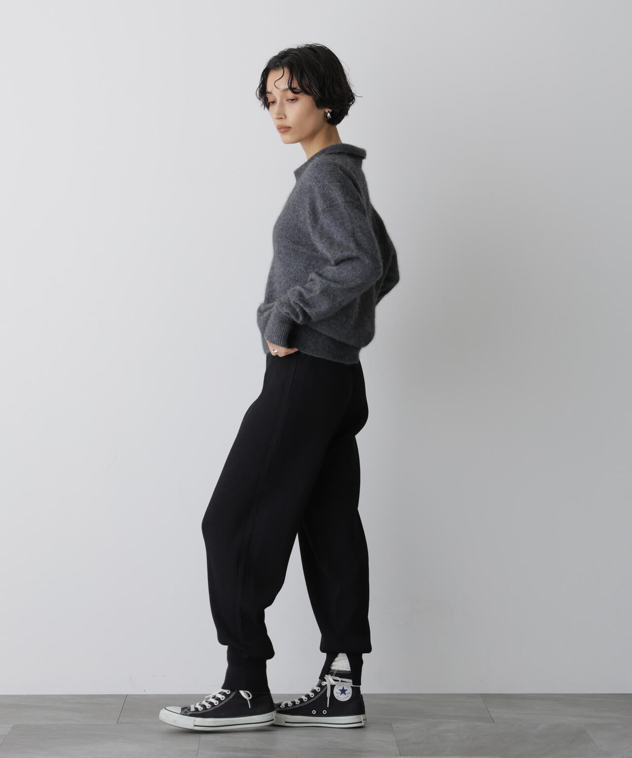 「STEVELOUR」裾リブニットパンツ 6695222332