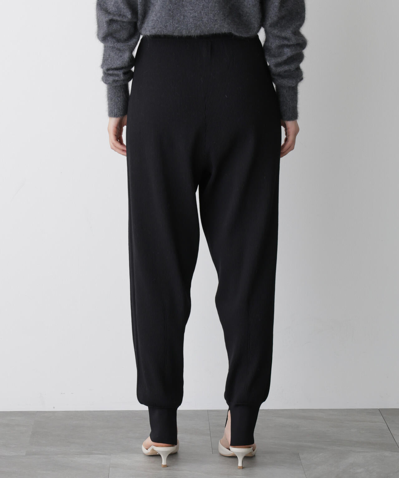STEVELOUR 」 裾 リブニット パンツ