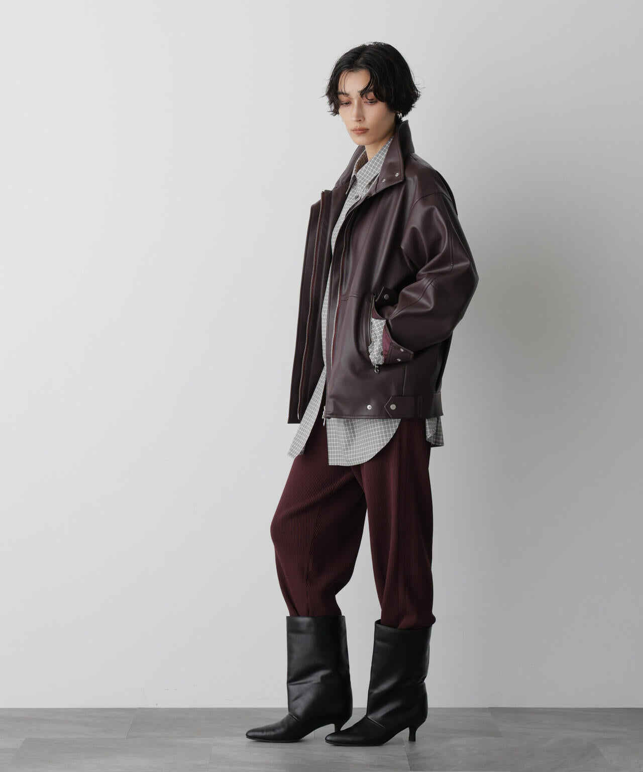 「STEVELOUR」裾リブニットパンツ 6695222332