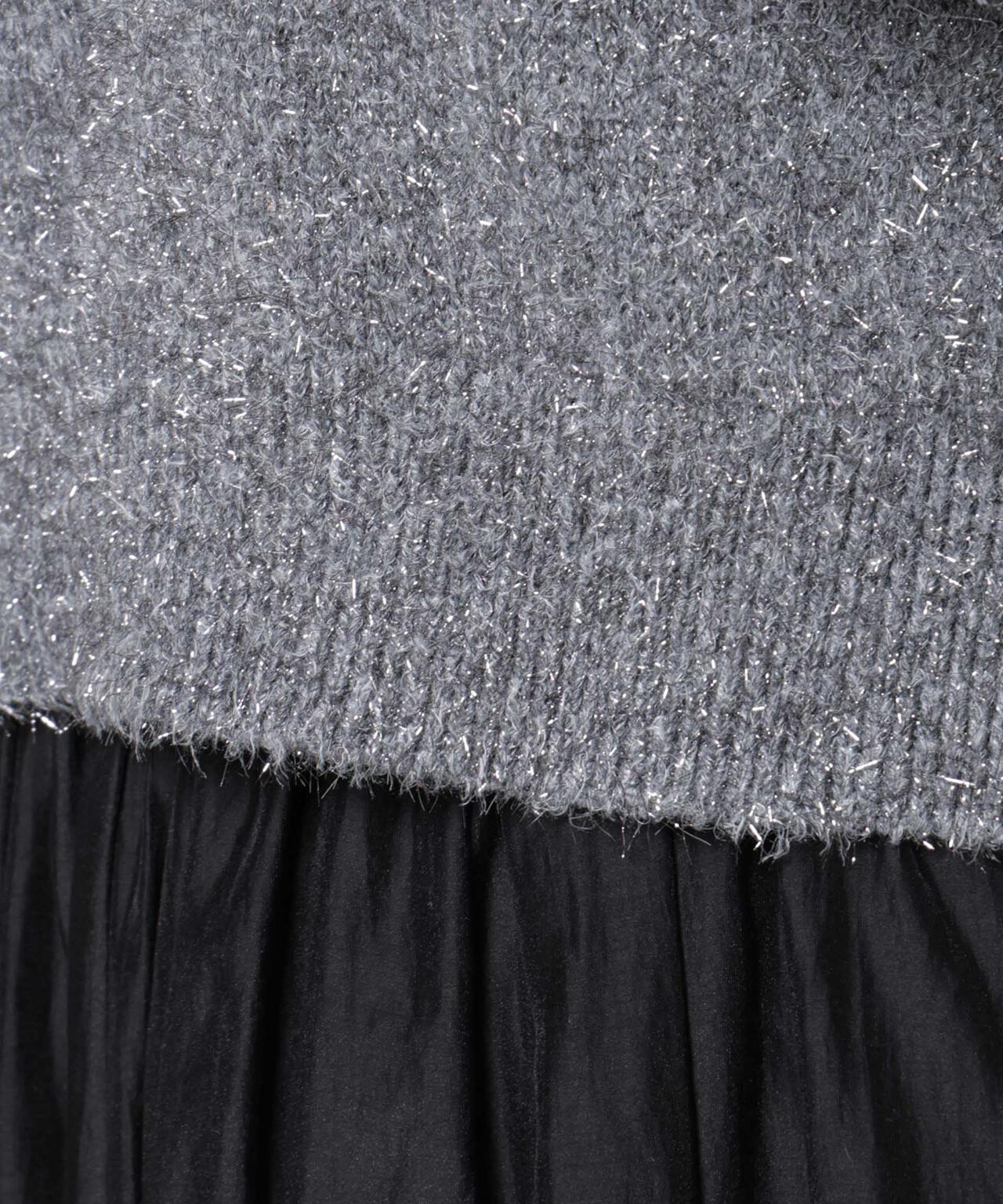 前後2wayラメミックスフェザーニット 6695222335