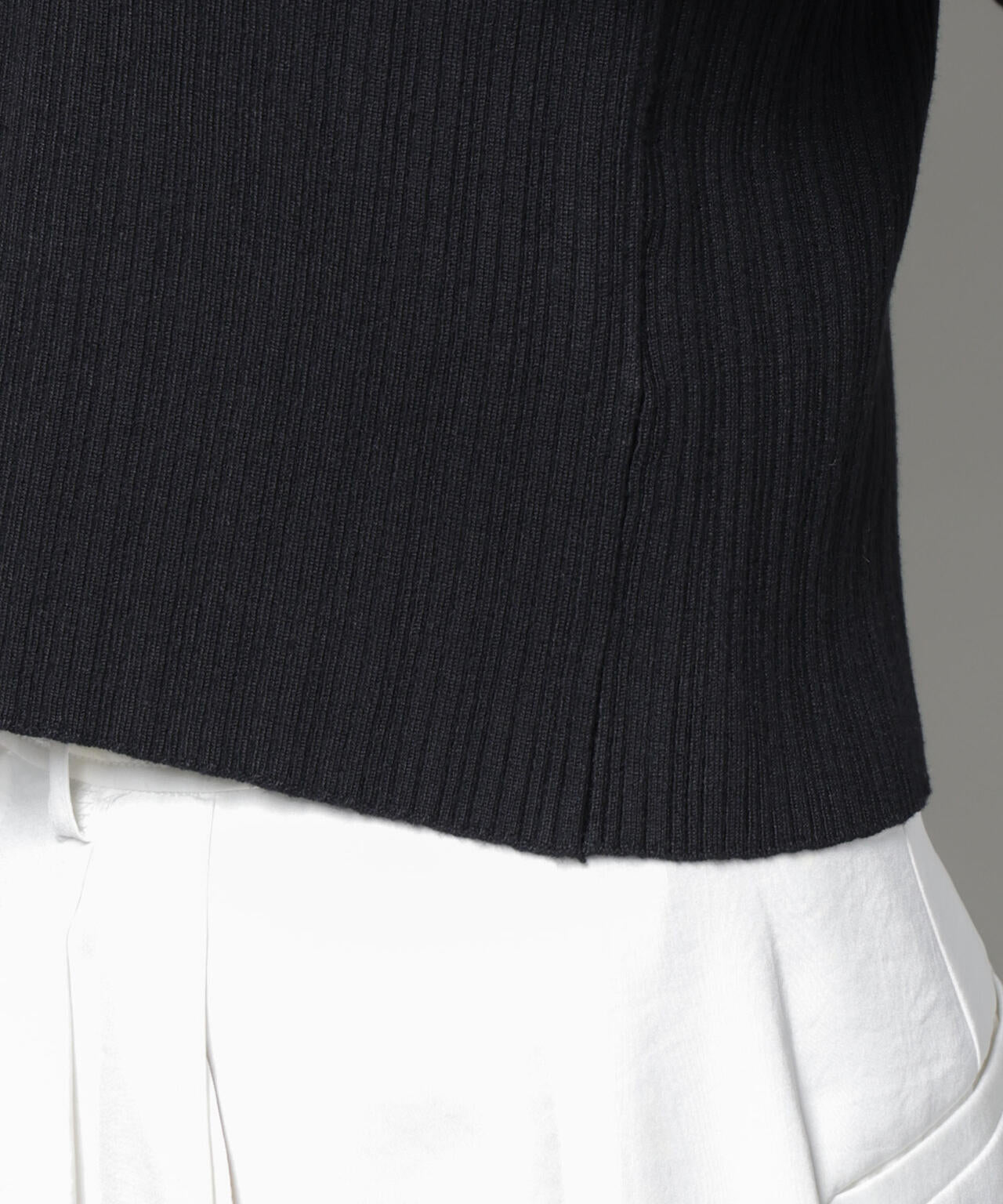 ホホバオイル加工ランダムリブカーディガン 6695222340