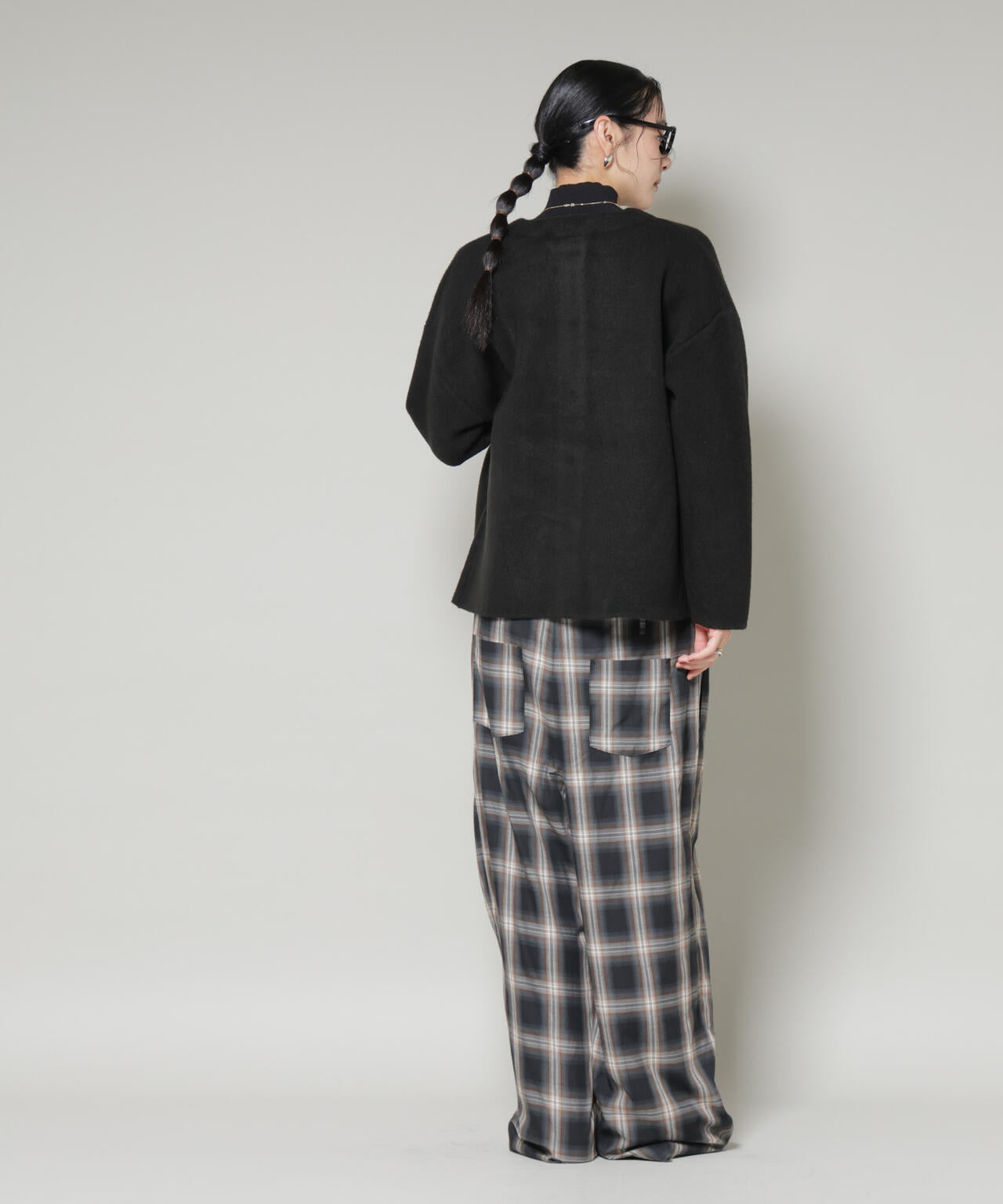 ダブルフェイスニットカーディガン 6695222345