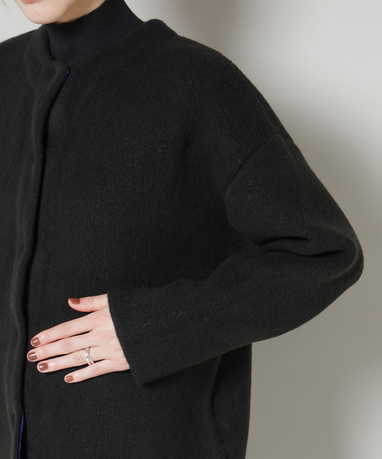 ダブルフェイスニットカーディガン 6695222345