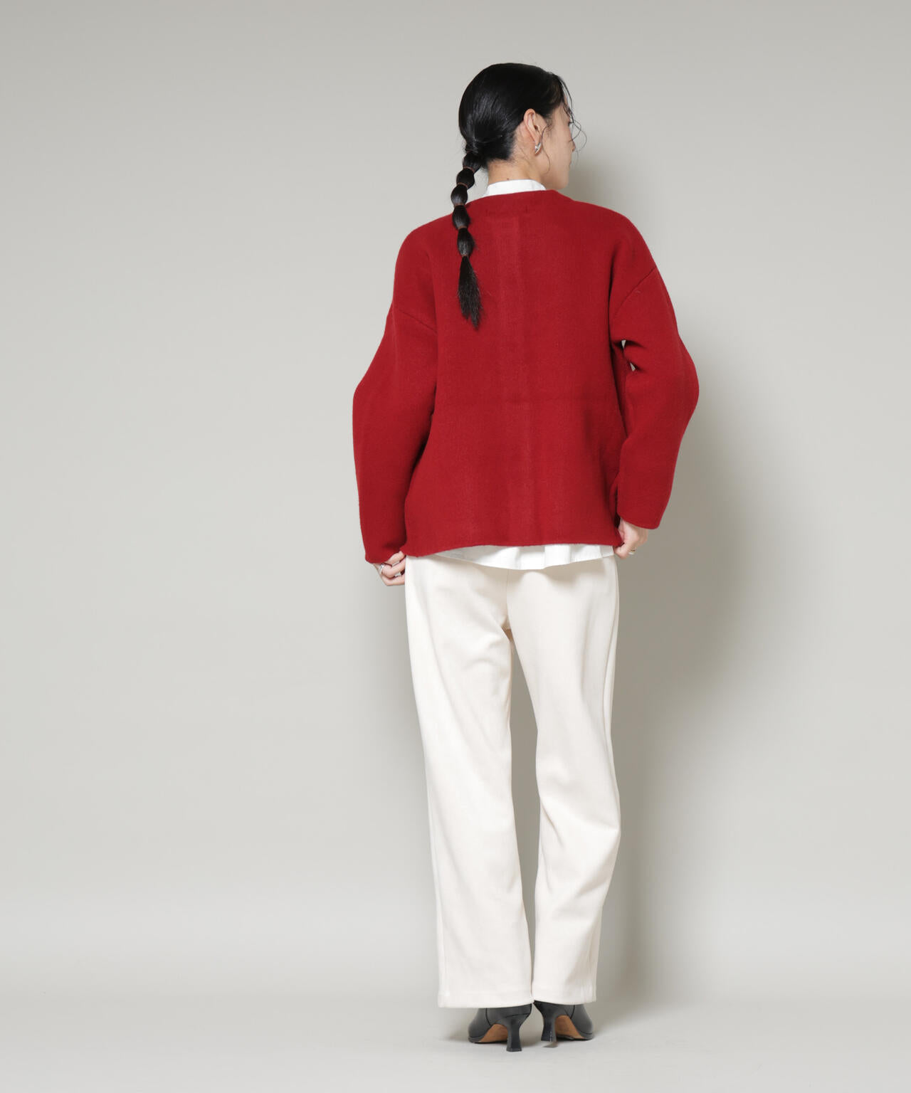 ダブルフェイスニットカーディガン 6695222345