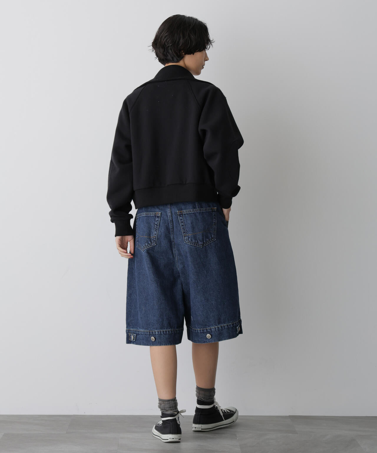 「STEVELOUR」コンパクトダブルジップスウェット 6695223310