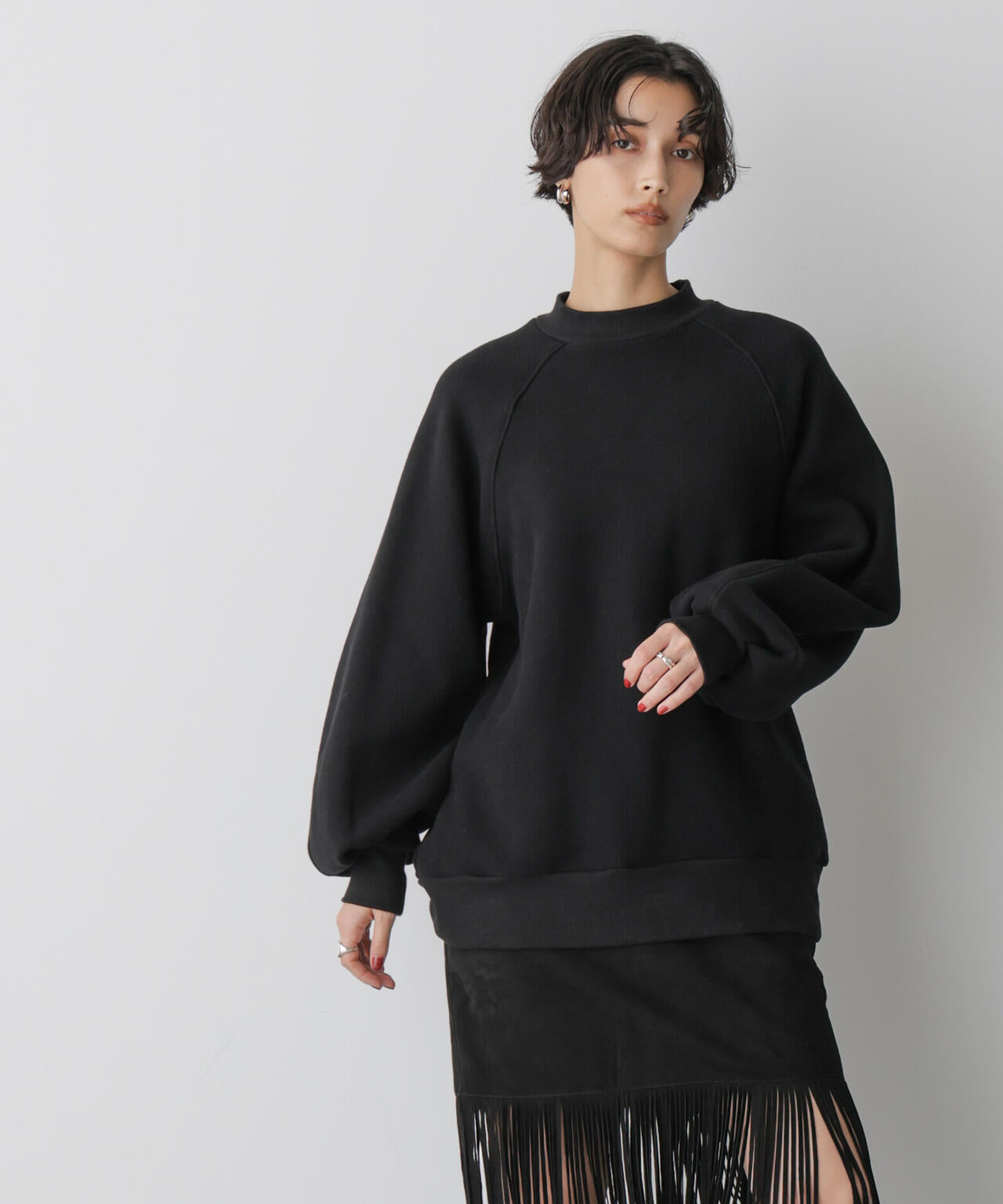 「STEVELOUR」フラッフィースタンドプルオーバー 6695223311