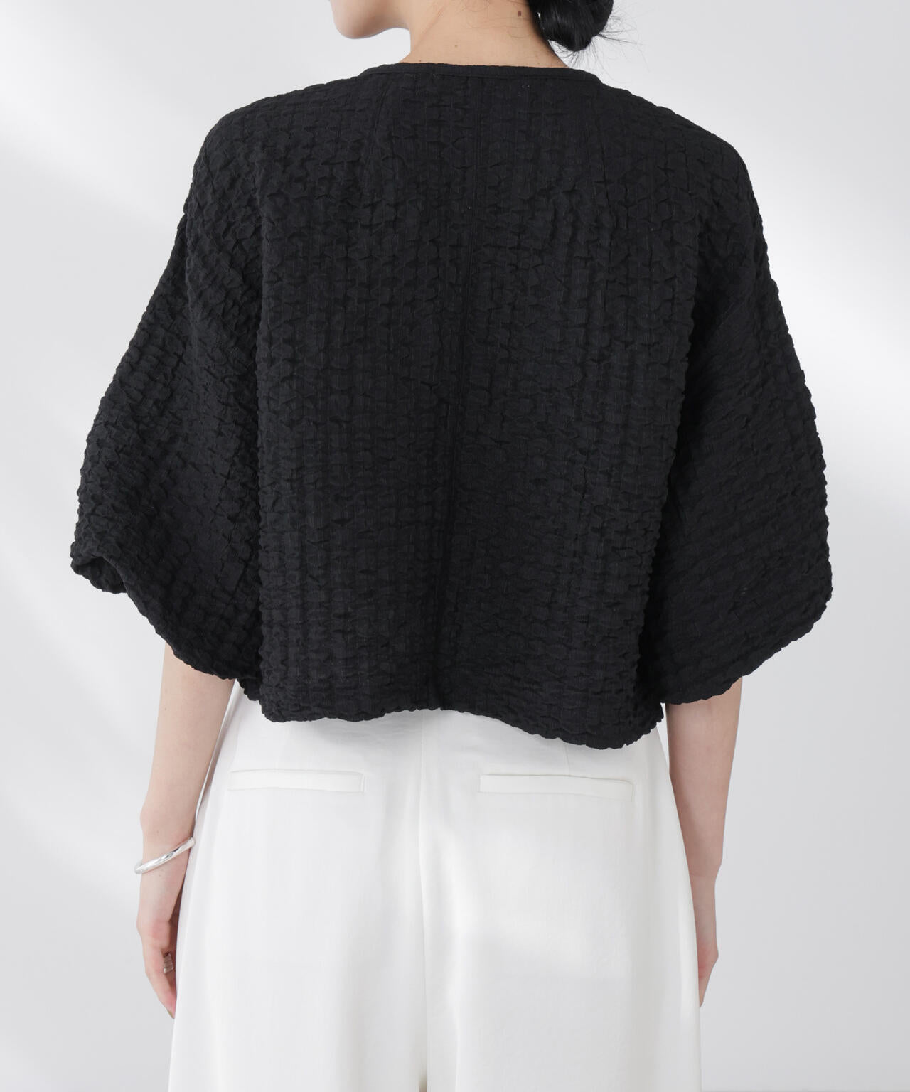 フクレシャーリングzipカーディガン 6695224306