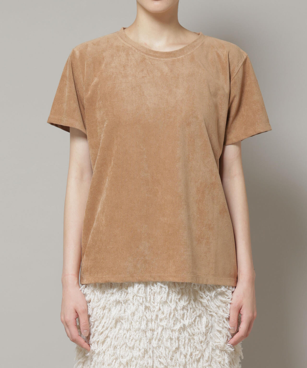 フェイクスエードTシャツ 6695224309