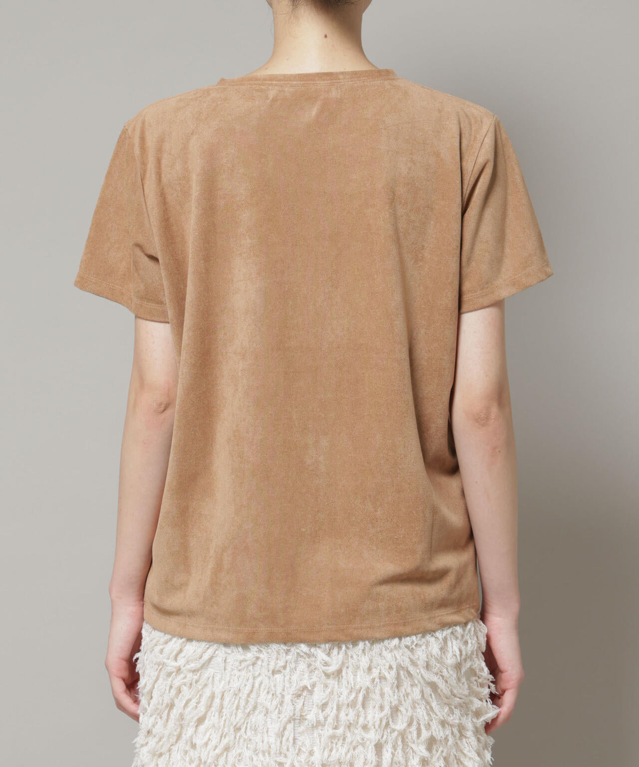 フェイクスエードTシャツ 6695224309