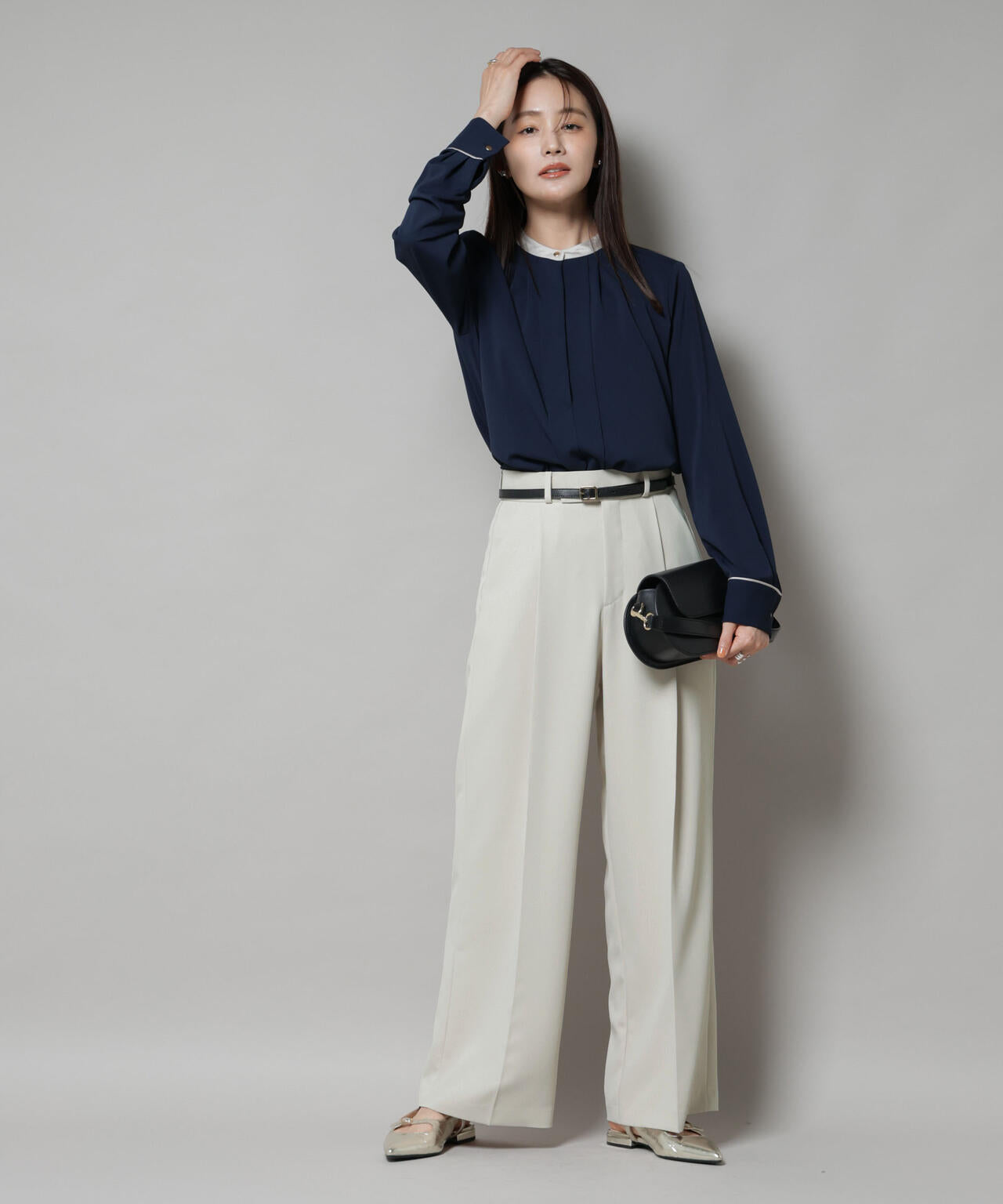 ツイル ワイド スラックス