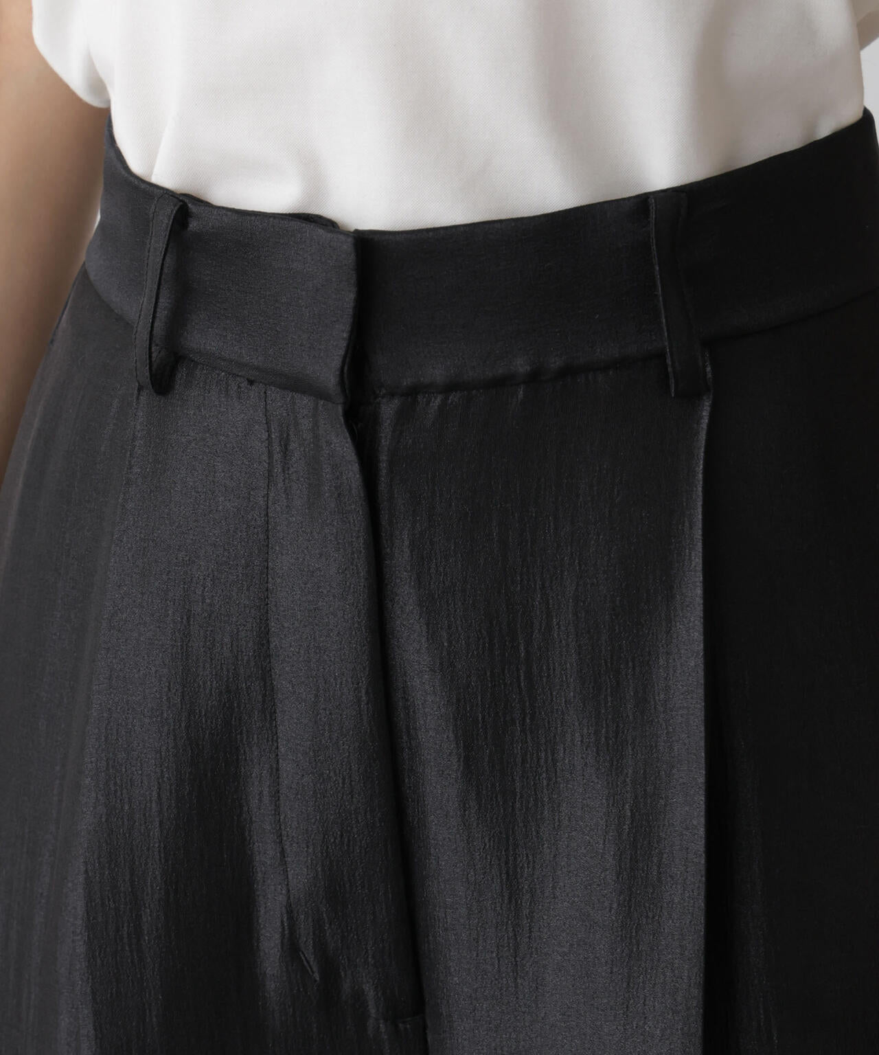 STEVELOUR 」サテンタック ワイドパンツ ( セットアップ 可)