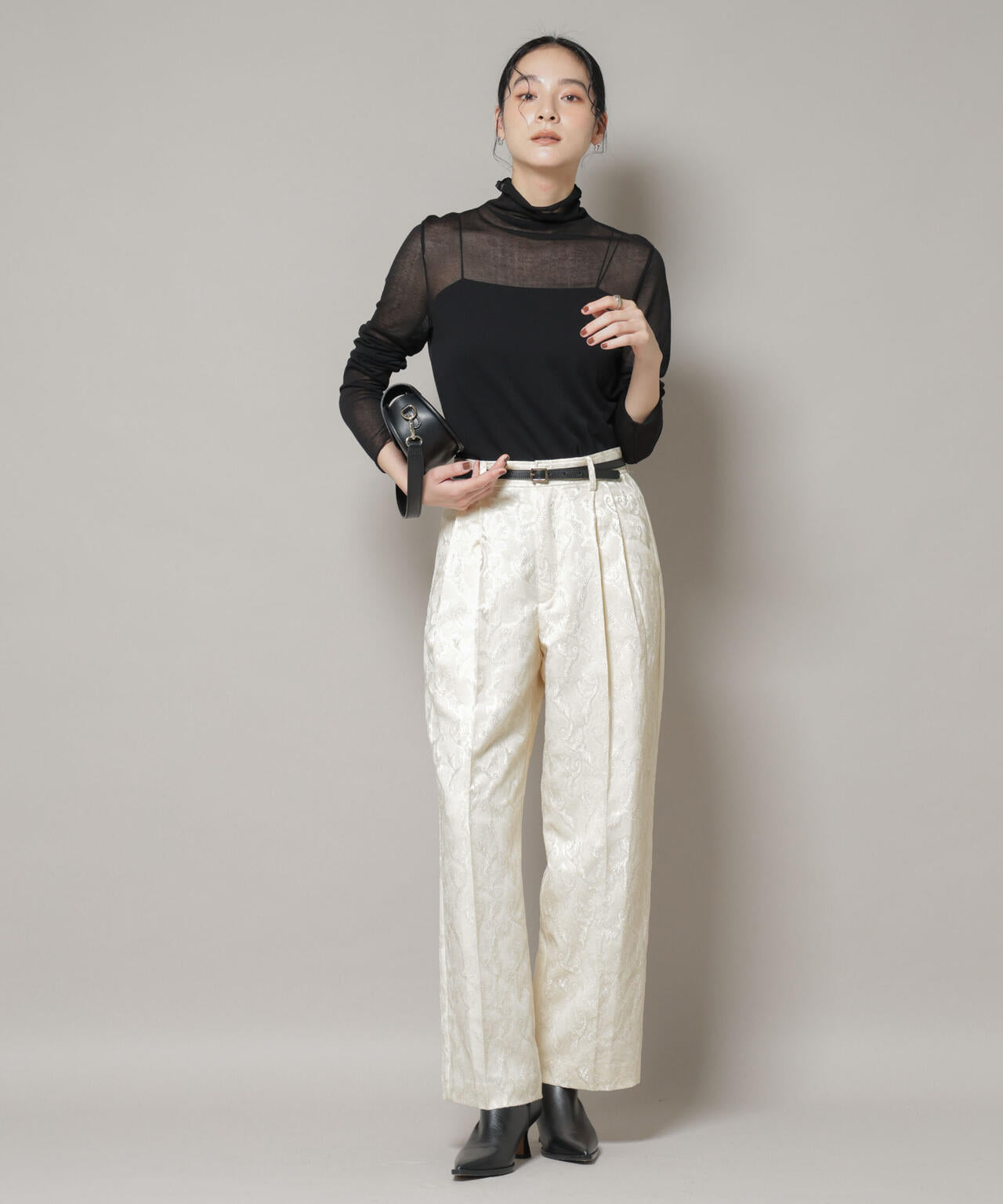 ジャガードタックパンツ 6695227317