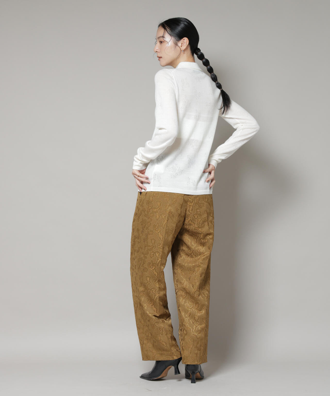 ジャガードタックパンツ 6695227317