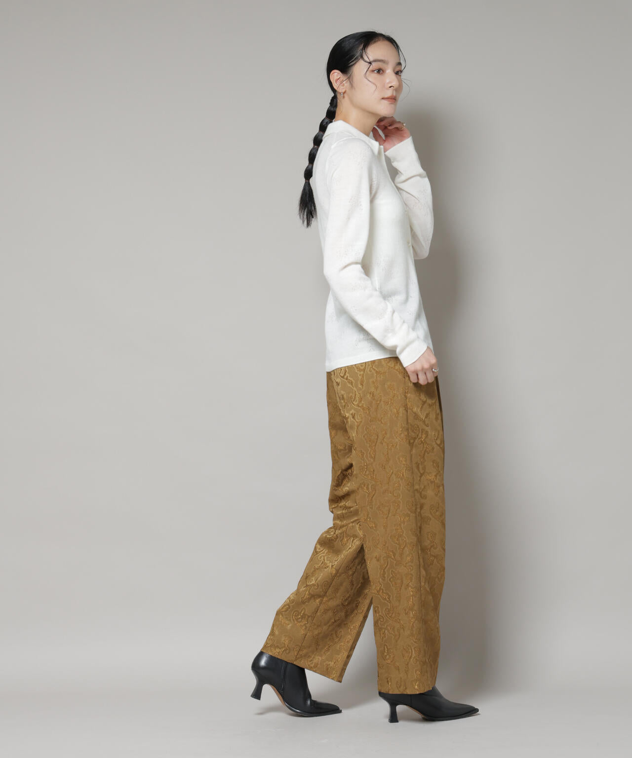 ジャガードタックパンツ 6695227317