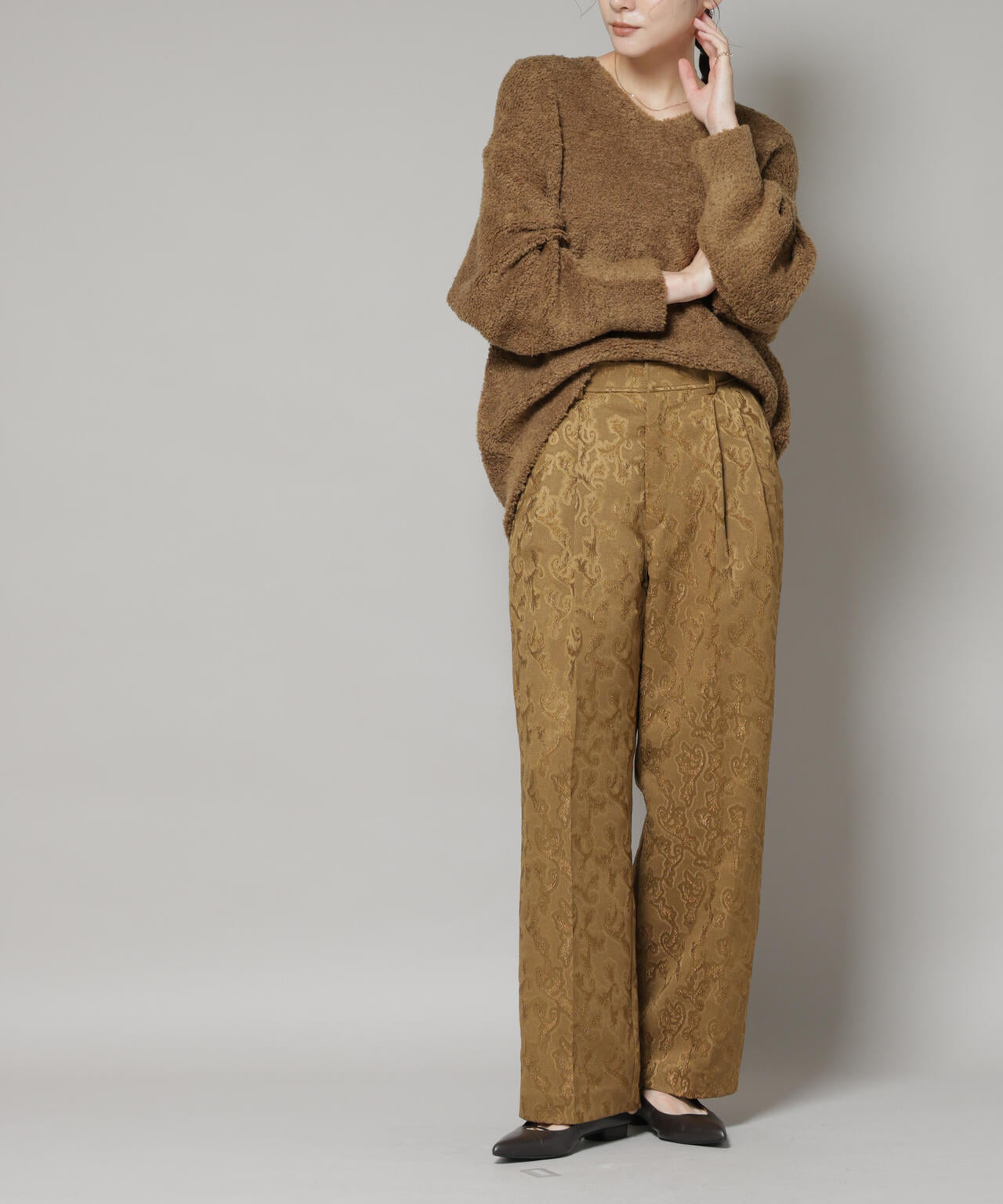 ジャガードタックパンツ 6695227317