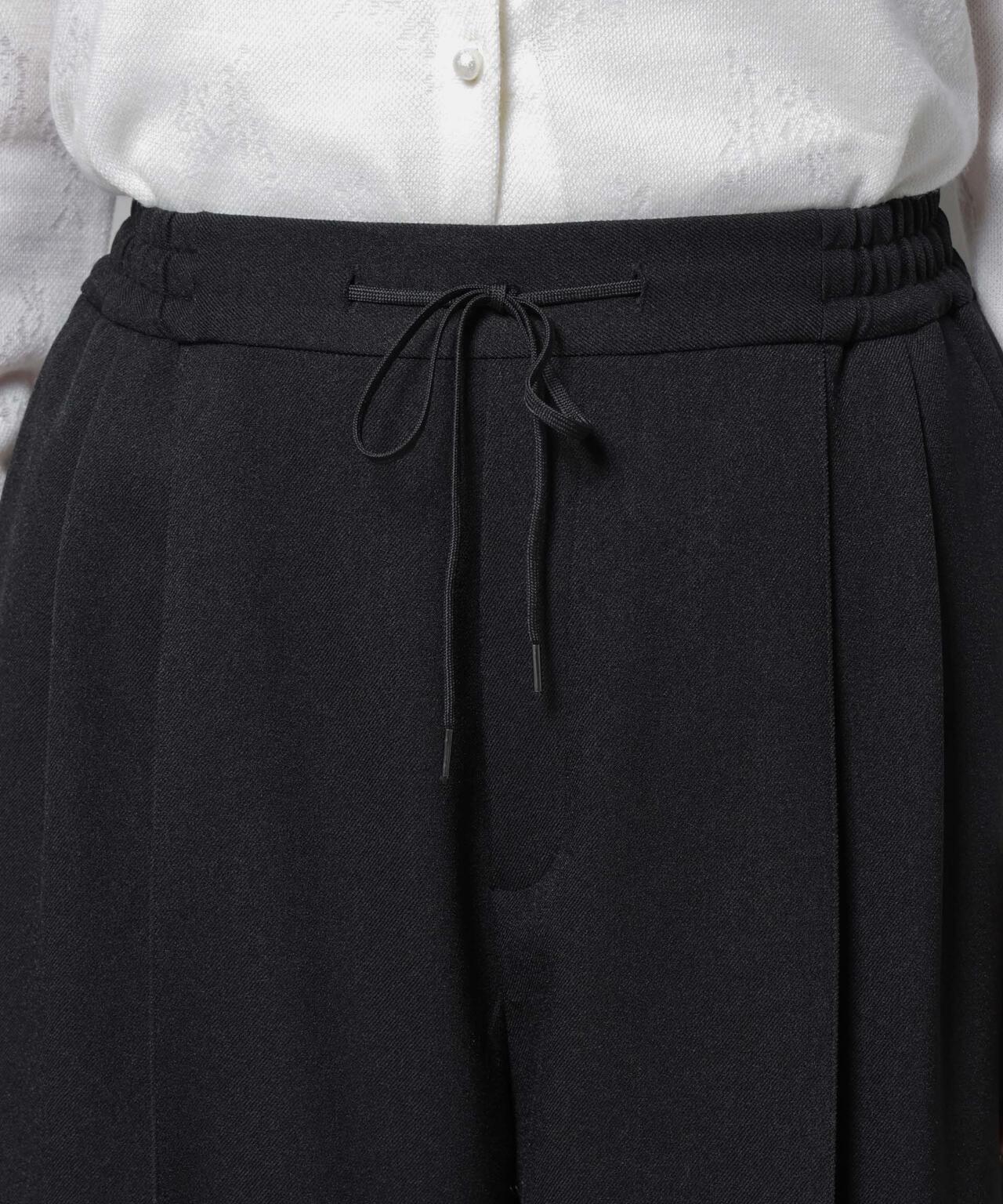 ストレッチサージピンタックイージーワイドパンツ(セットアップ可) 6695227320