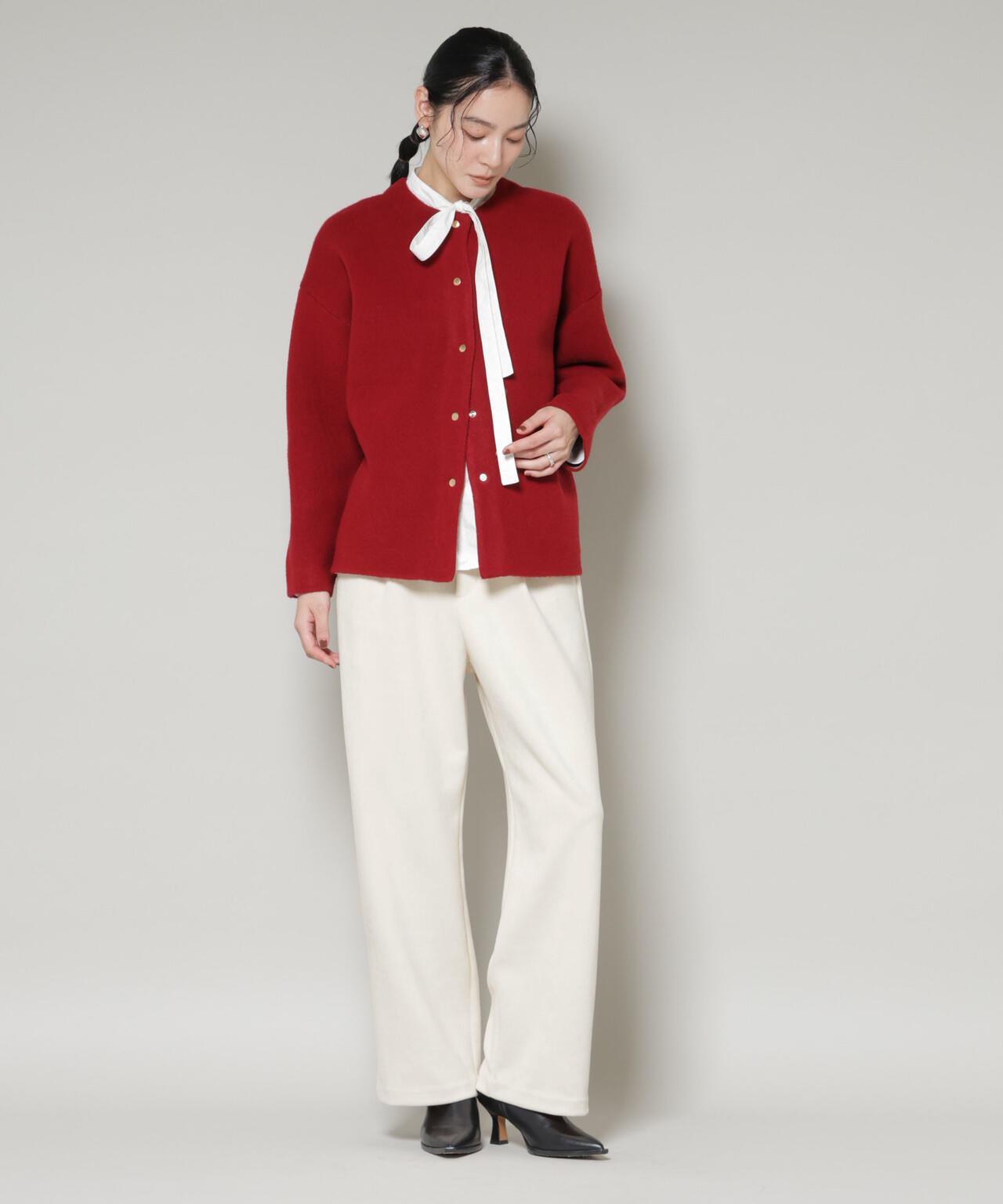 フェイクスエードタックパンツ 6695227322