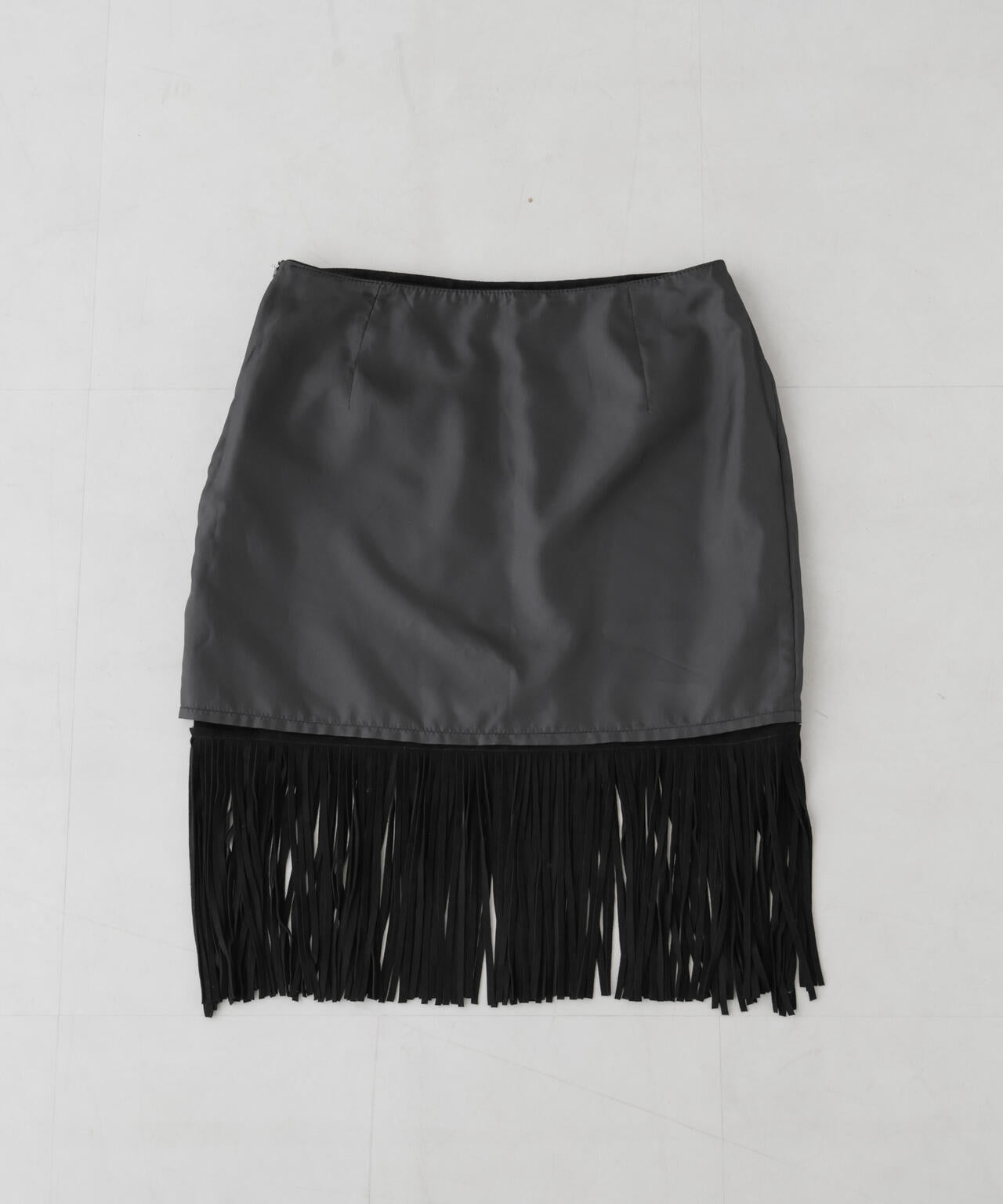 「STEVELOUR」ゴートレザーフリンジスカート 6695230312