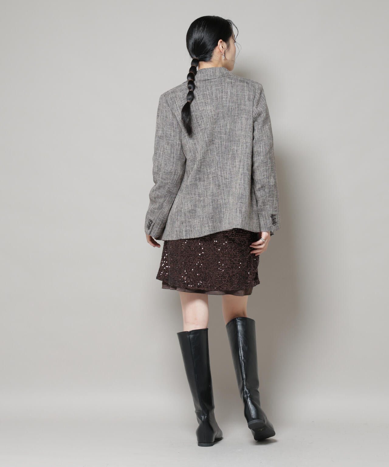 Dior シルバー スパンコール ミニスカート 13A 【公式通販】