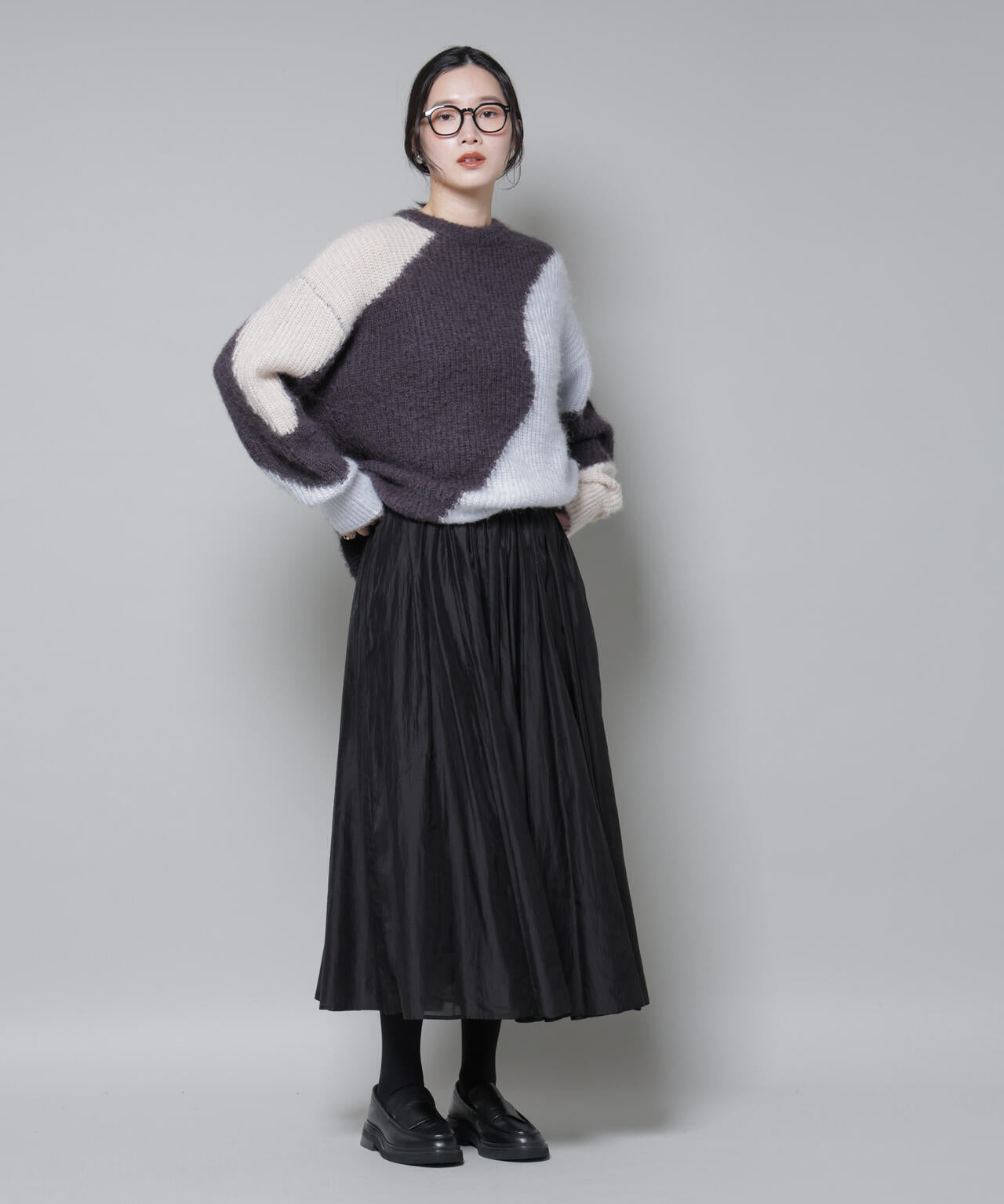 ブライトローンギャザータックスカート 6695230319