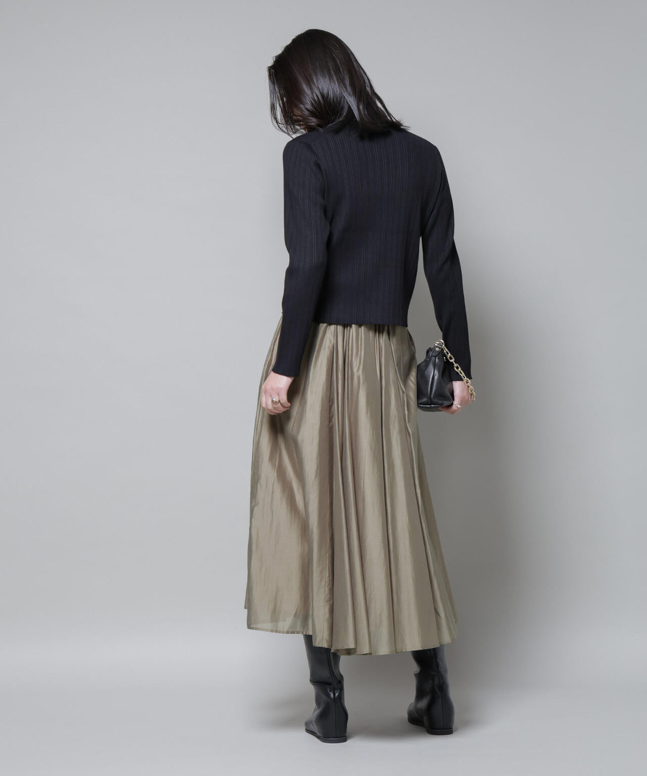 ブライトローンギャザータックスカート 6695230319