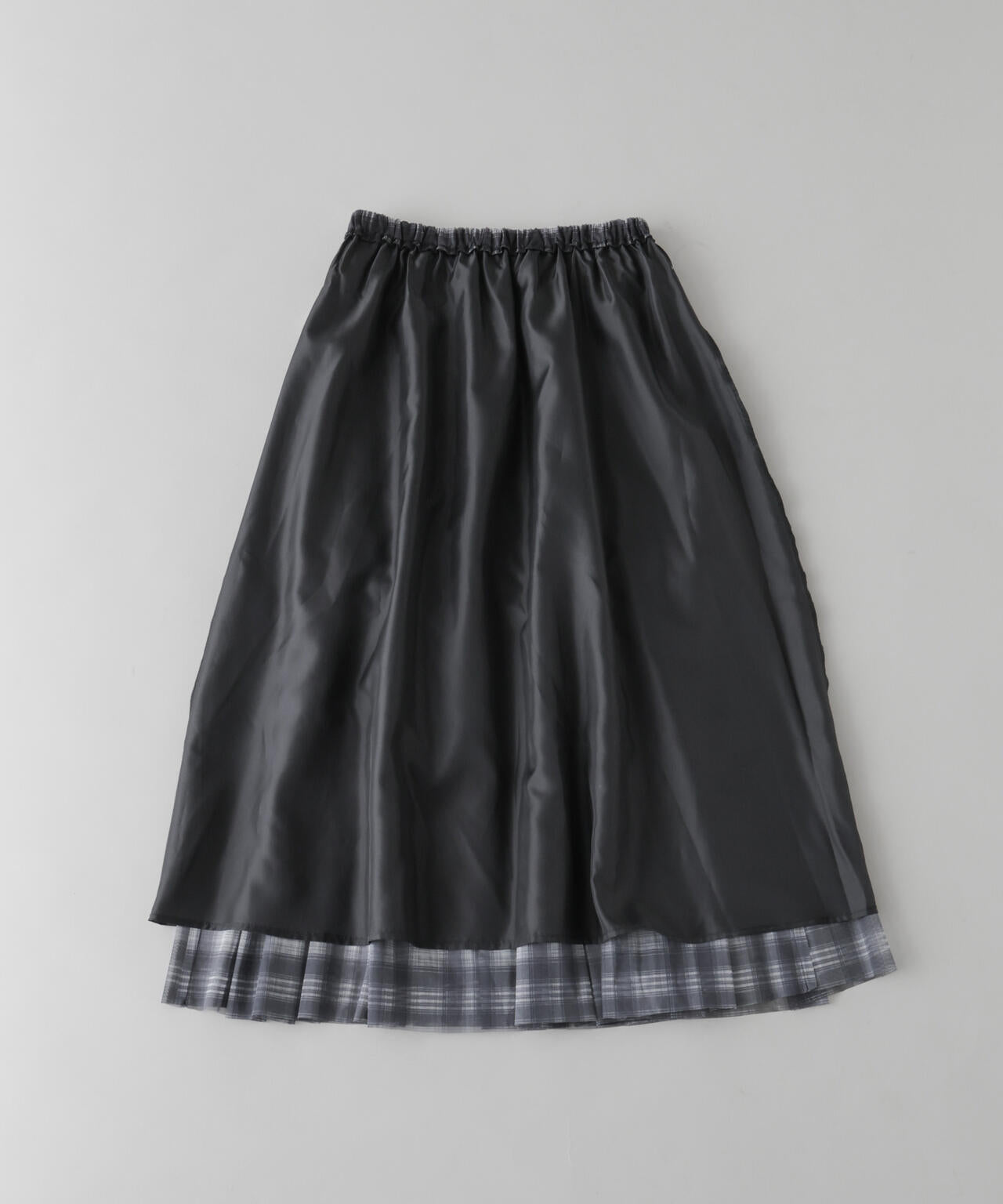 オンブレーチェック チュールスカート