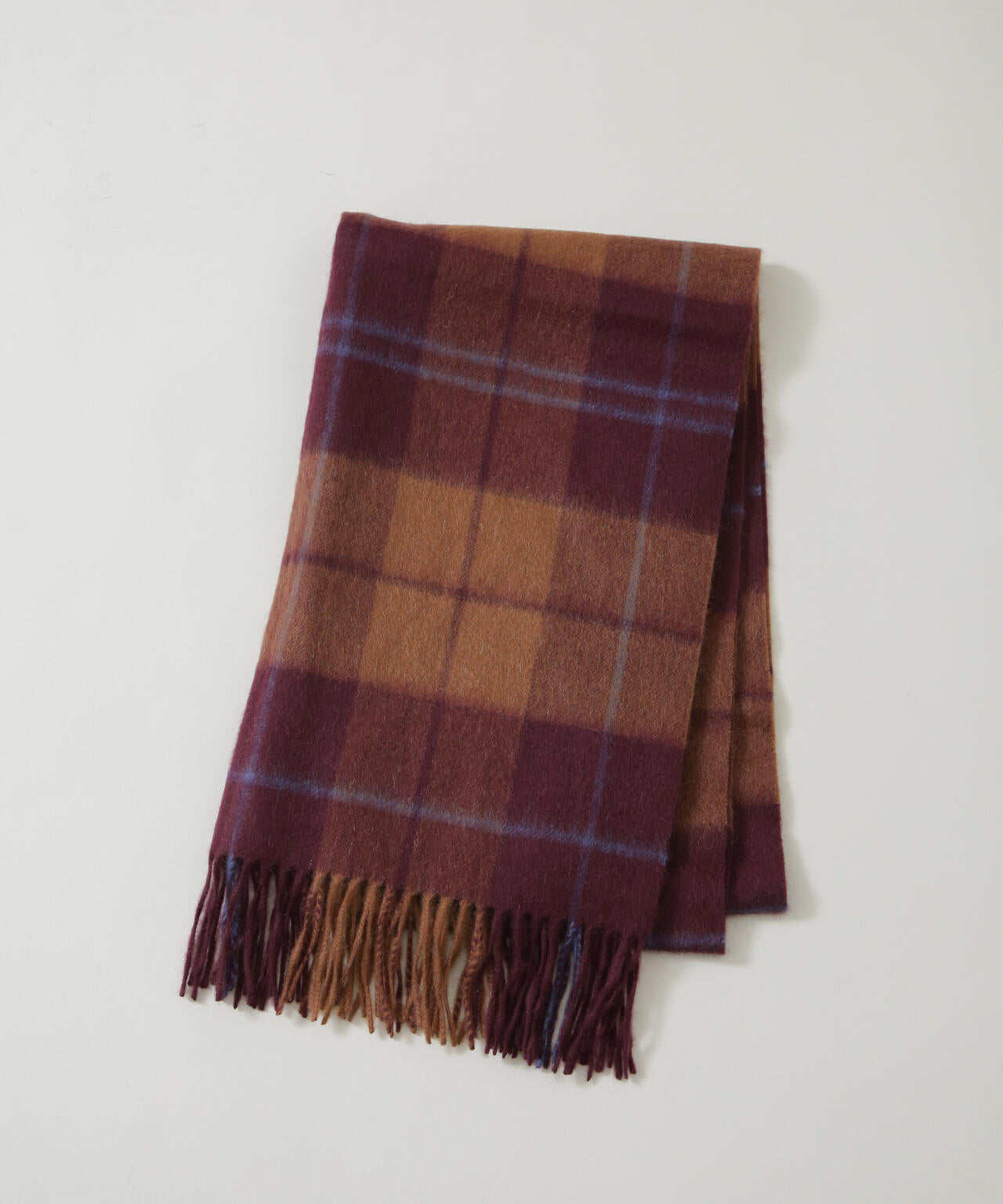 カシミヤ チェック ストール