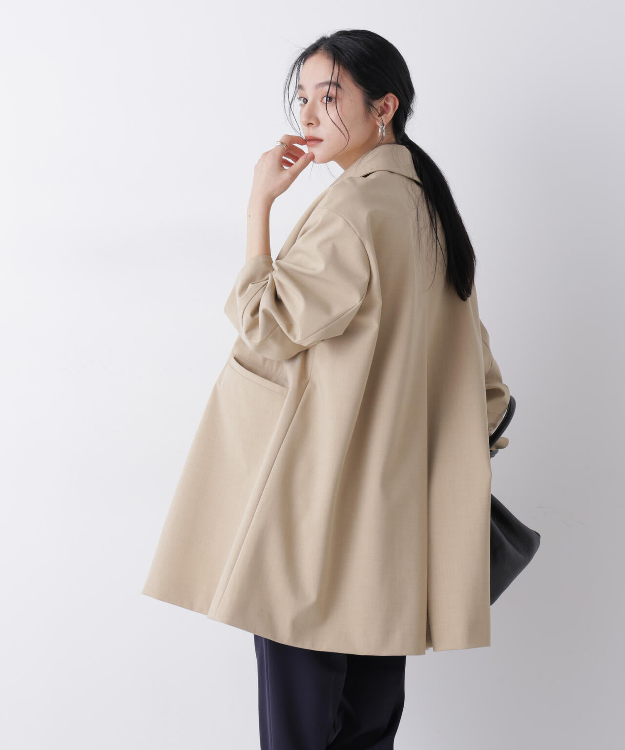 ボンディング ステンカラー コート