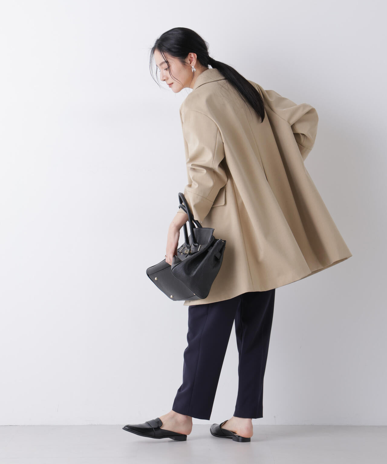 ボンディングステンカラーコート 6696111301