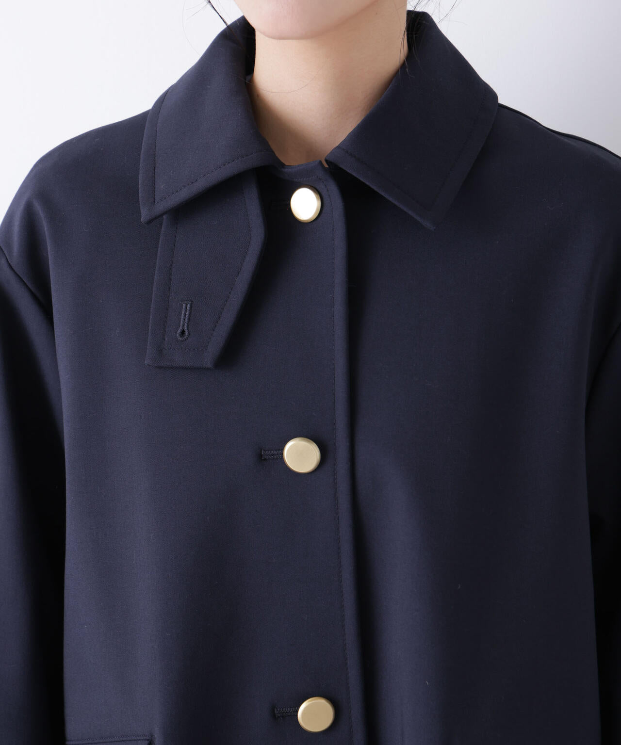 ボンディングステンカラーコート 6696111301