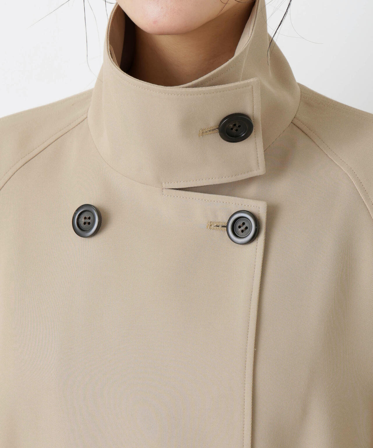 エアリーツイルベルテッドショートコート 6696111303