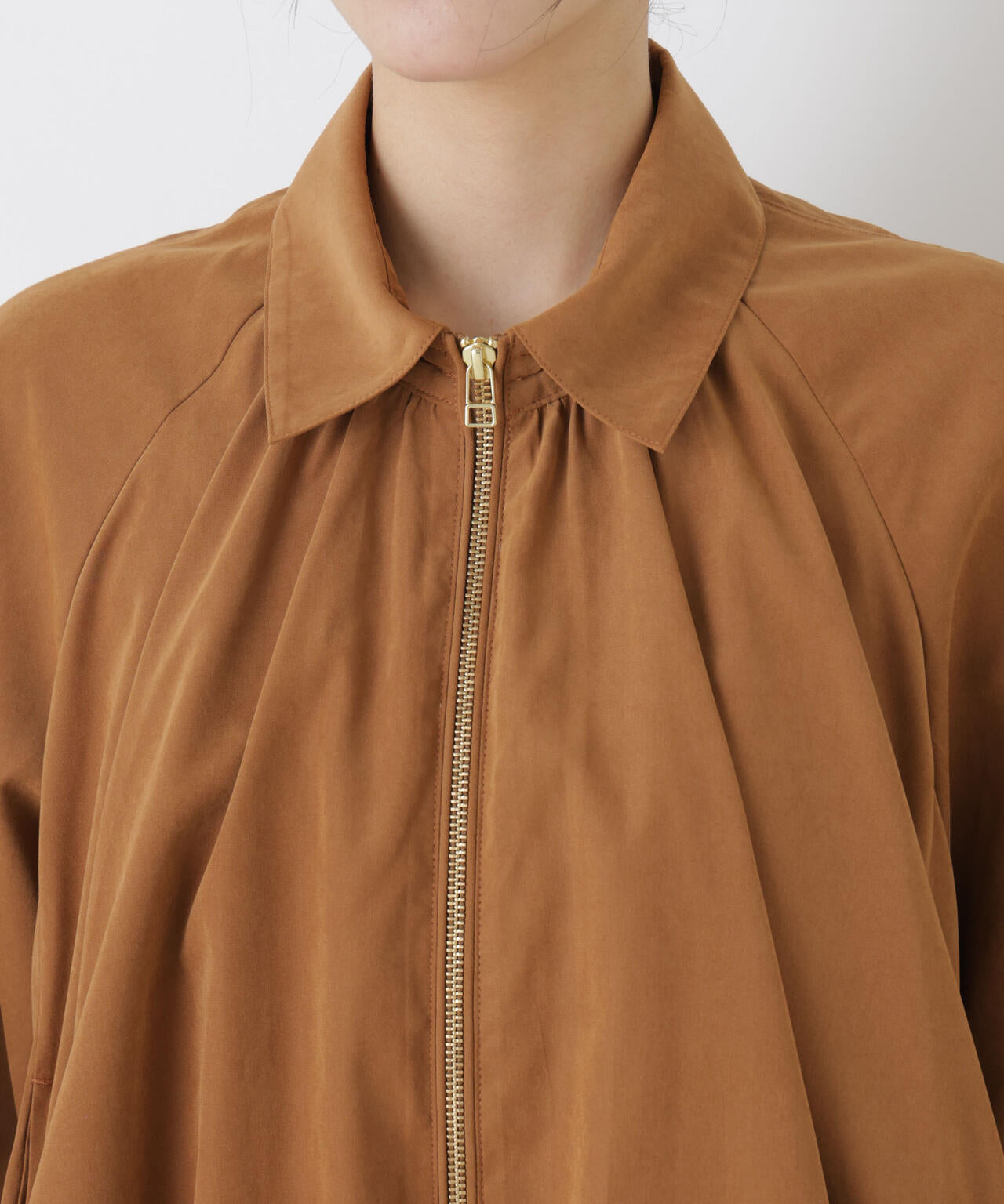 ライトスエードギャザーバルーンブルゾン 6696112301