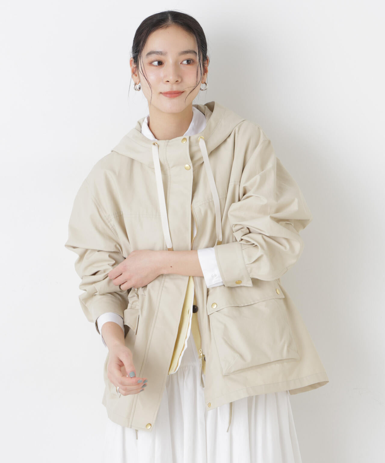 撥水フードブルゾン 6696112302