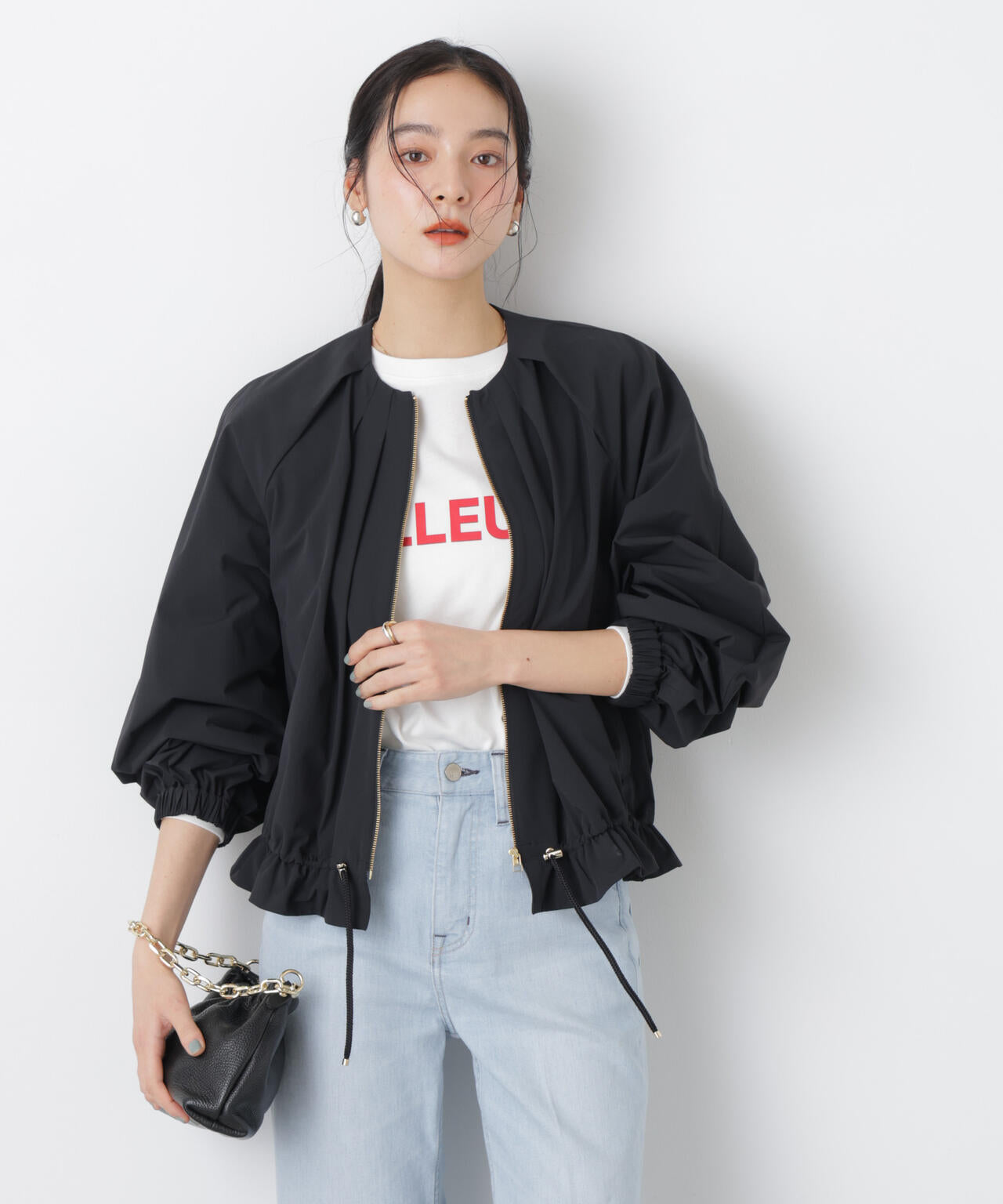 U by SPICK&SPAN ノーカラードロストブルゾン ノーカラードロストブルゾン◇ | ユー バイ スピック＆スパン(U by