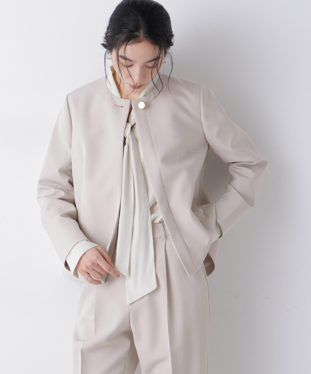 デイリーファンクション ノーカラージャケット ( セットアップ 可)