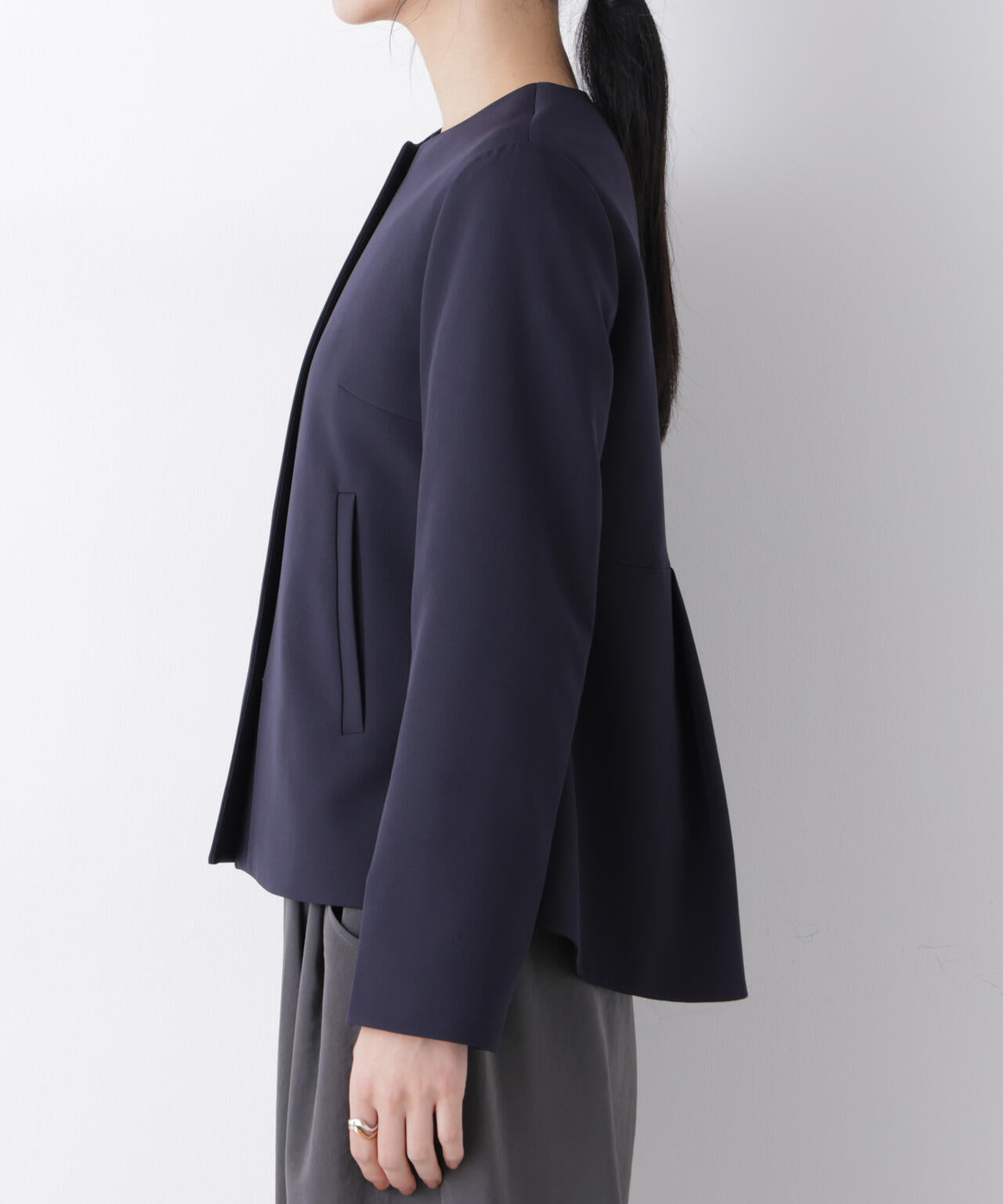 デイリーファンクション ノーカラージャケット(セットアップ可) 6696116300