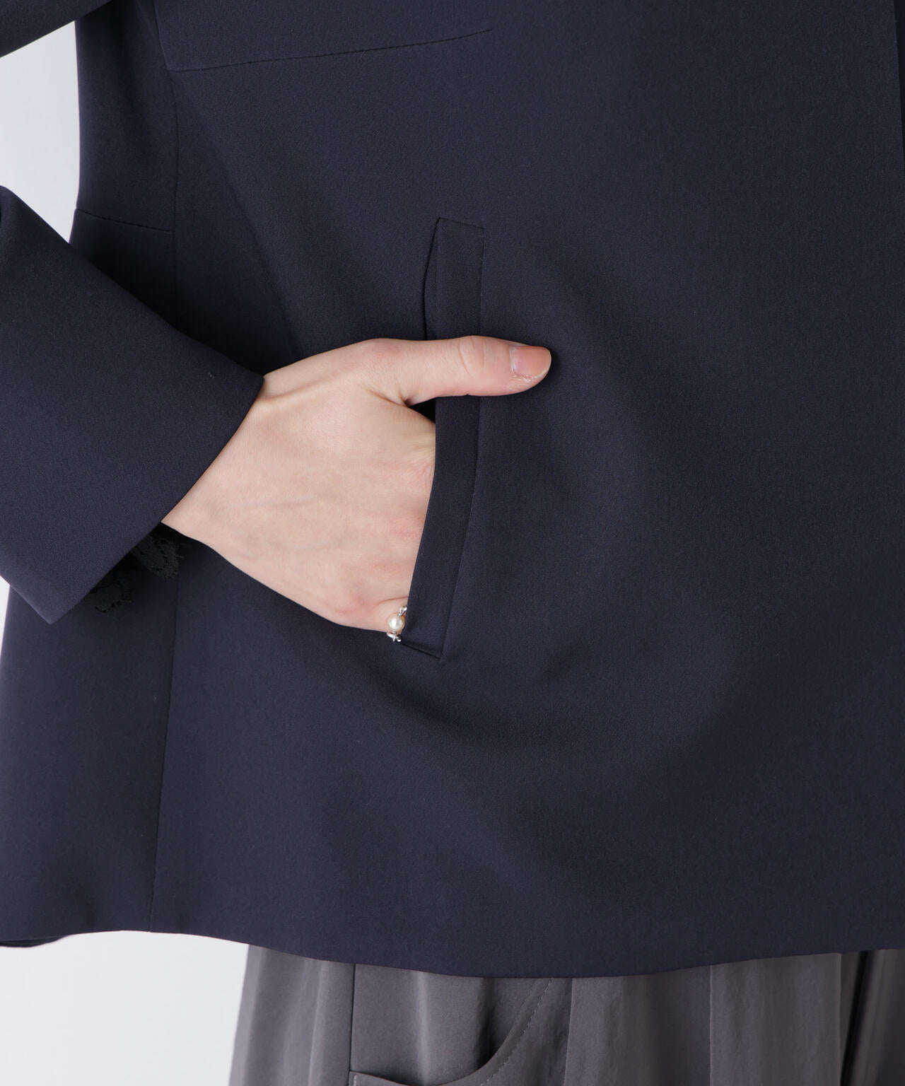 デイリーファンクション ノーカラージャケット(セットアップ可) 6696116300