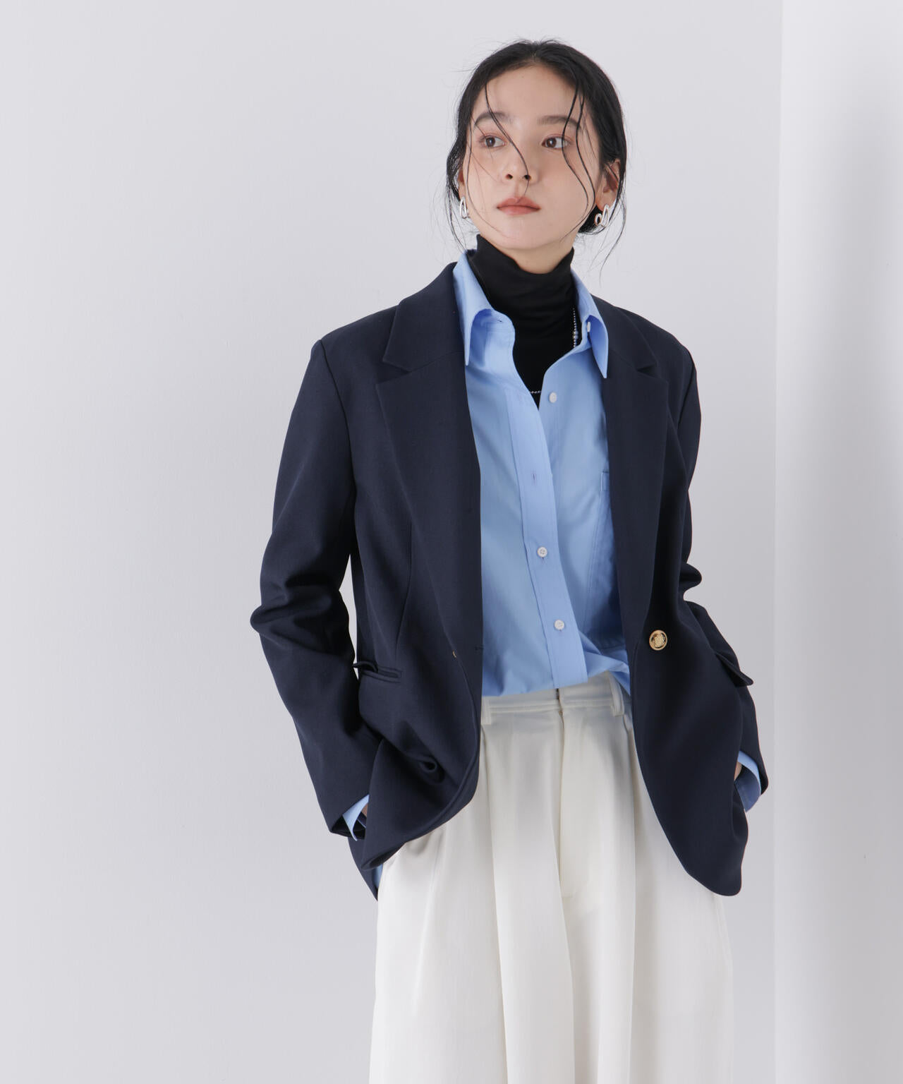 ツイーディーカルゼテーラードダブルジャケット 6696116301