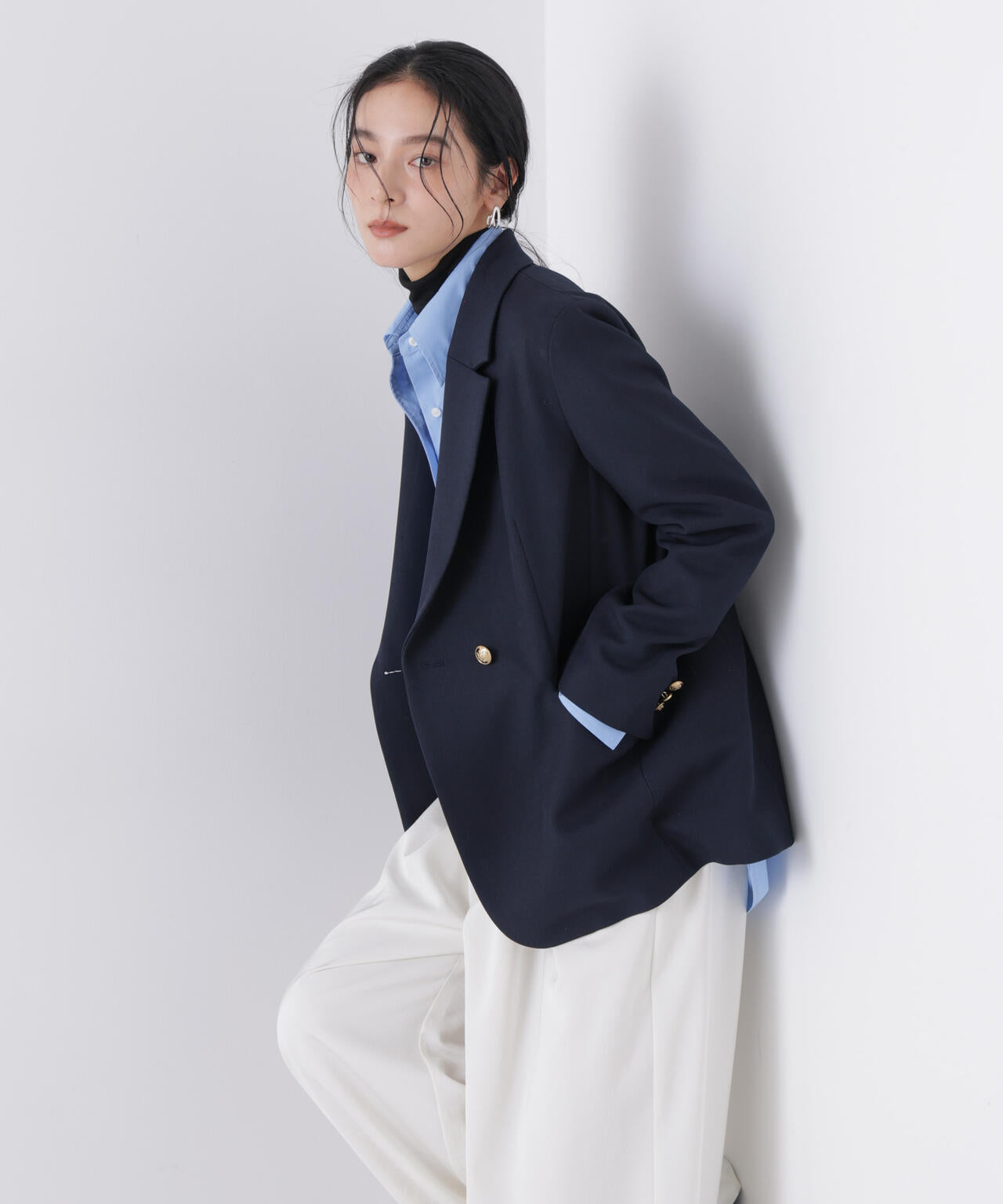 ツイーディーカルゼテーラードダブルジャケット 6696116301