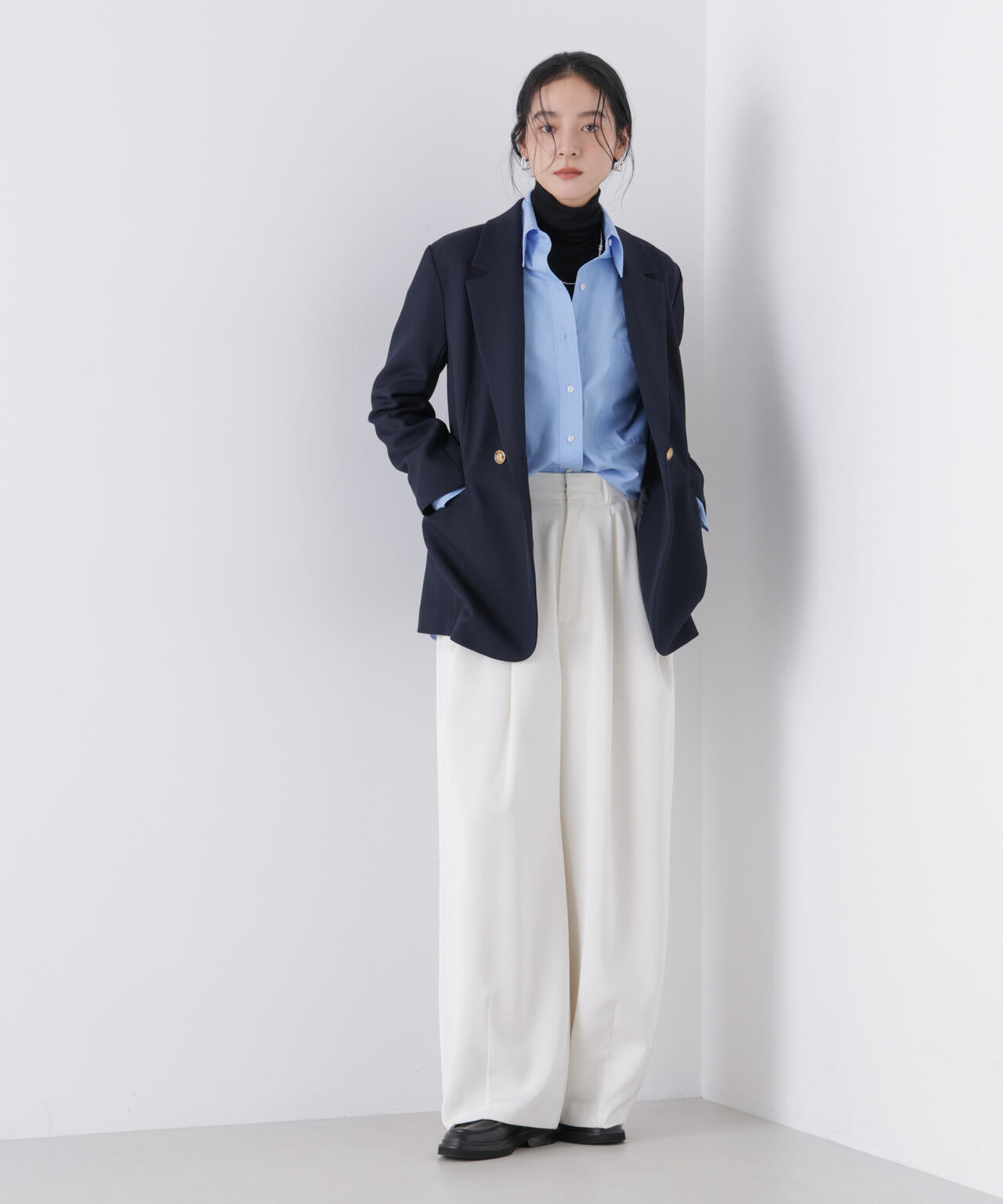 ツイーディーカルゼテーラードダブルジャケット 6696116301